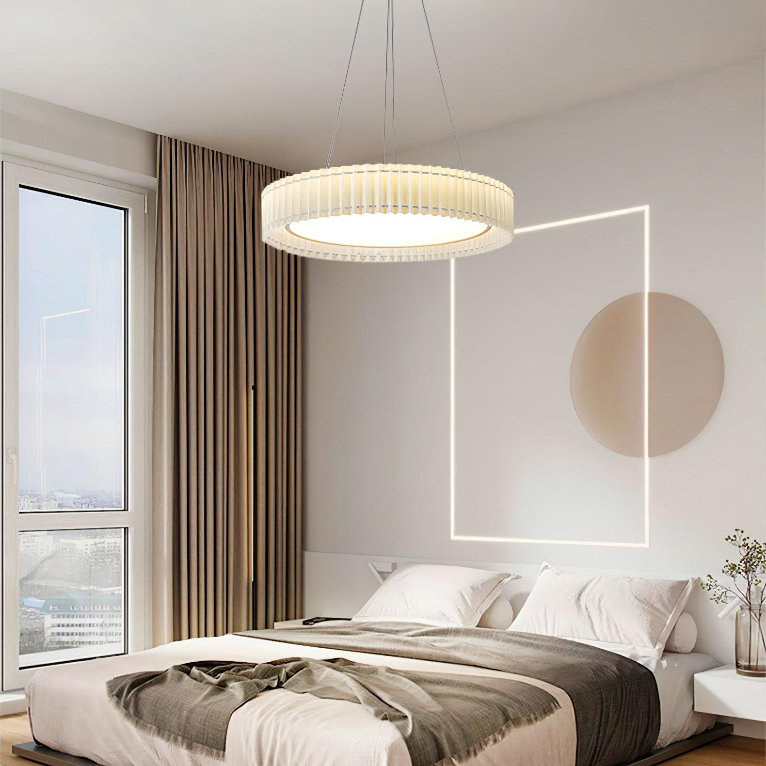 Round Pleated Pendant Lamp - Blowlighting