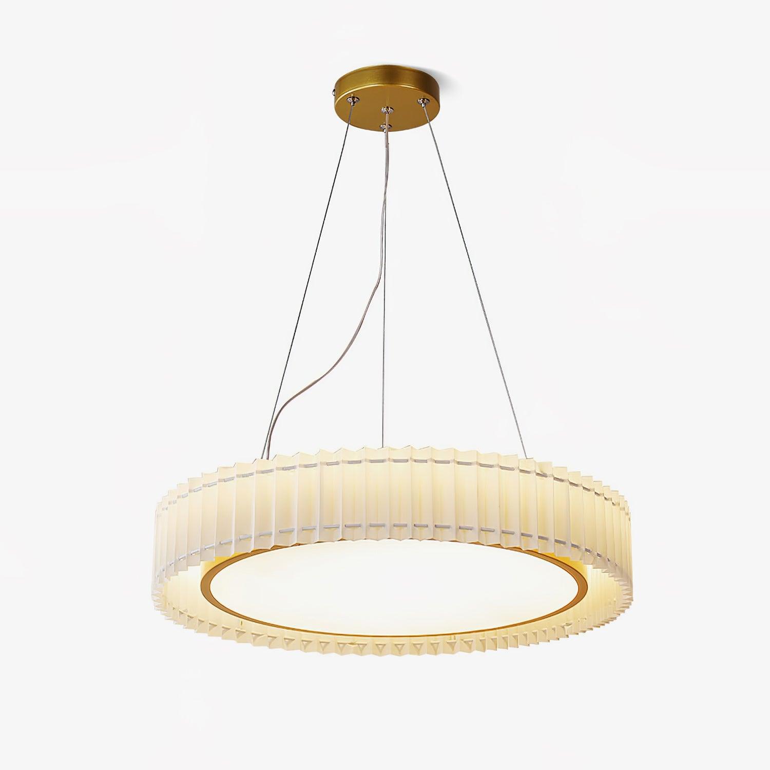 Round Pleated Pendant Lamp - Blowlighting