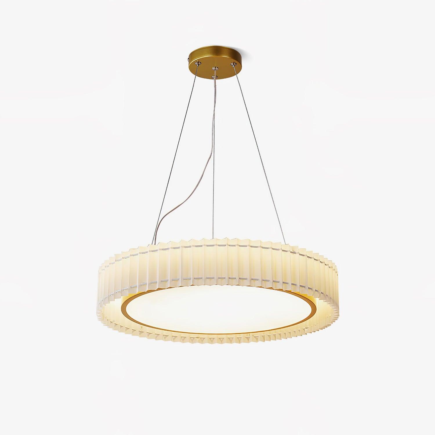 Round Pleated Pendant Lamp - Blowlighting