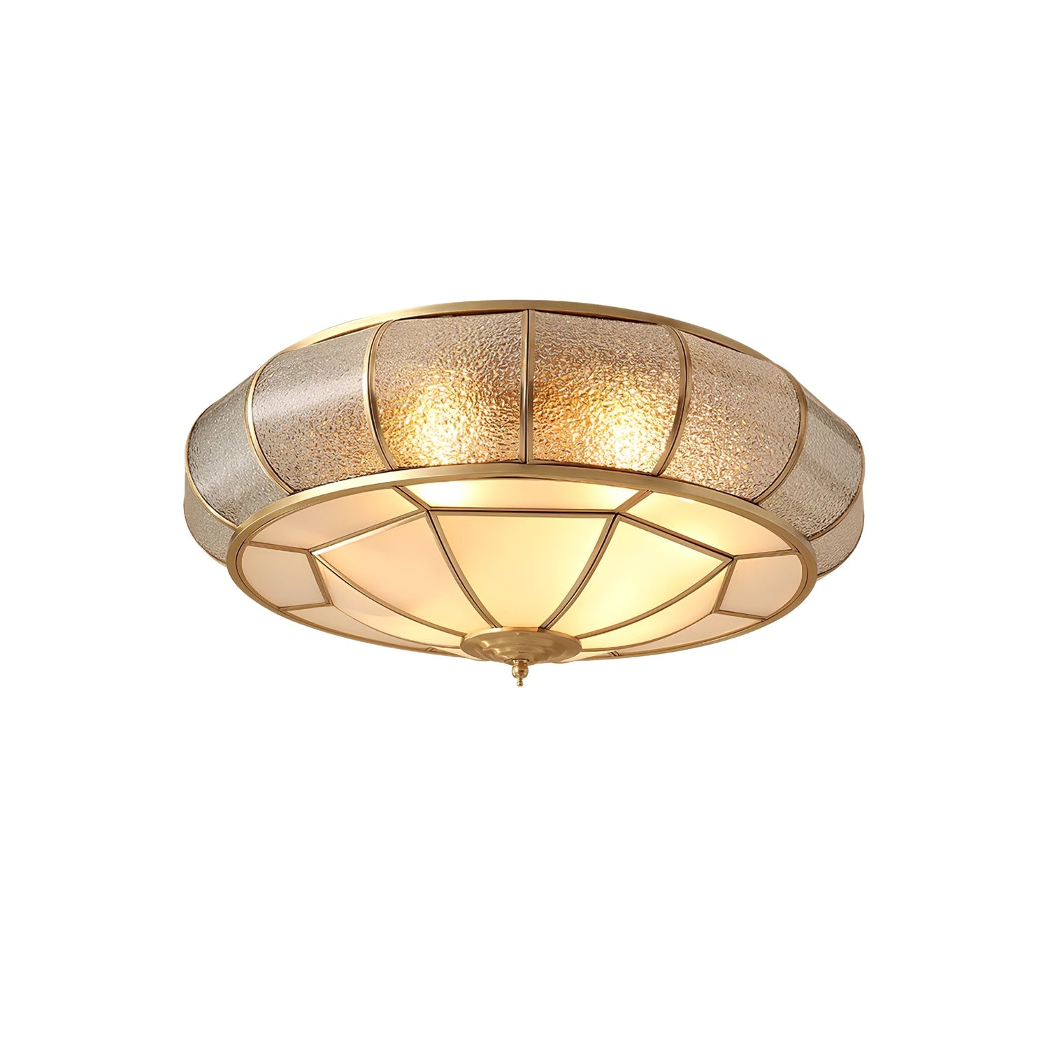 Round Textured Glass Ceiling Light - Blowlighting
