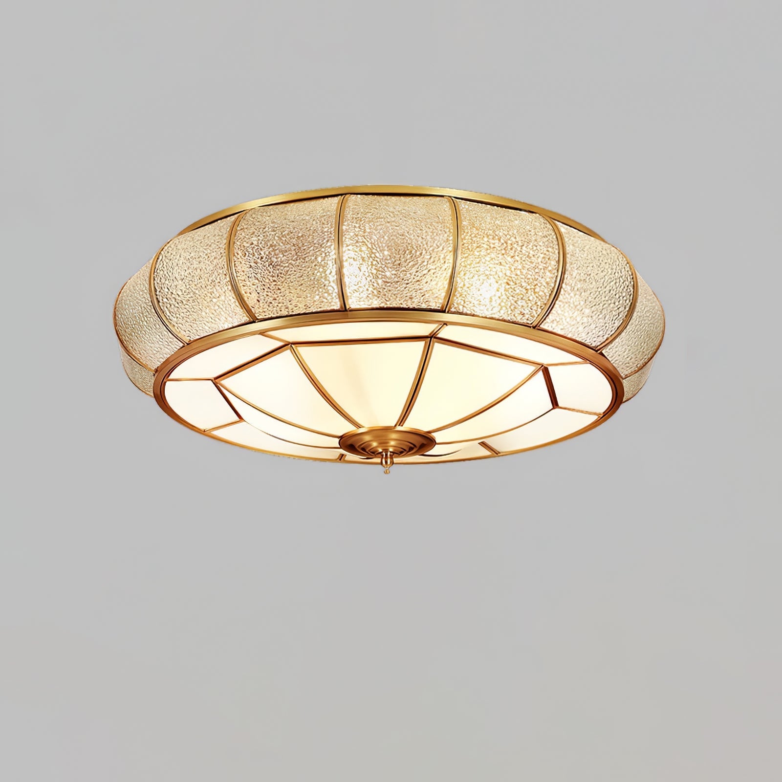 Round Textured Glass Ceiling Light - Blowlighting