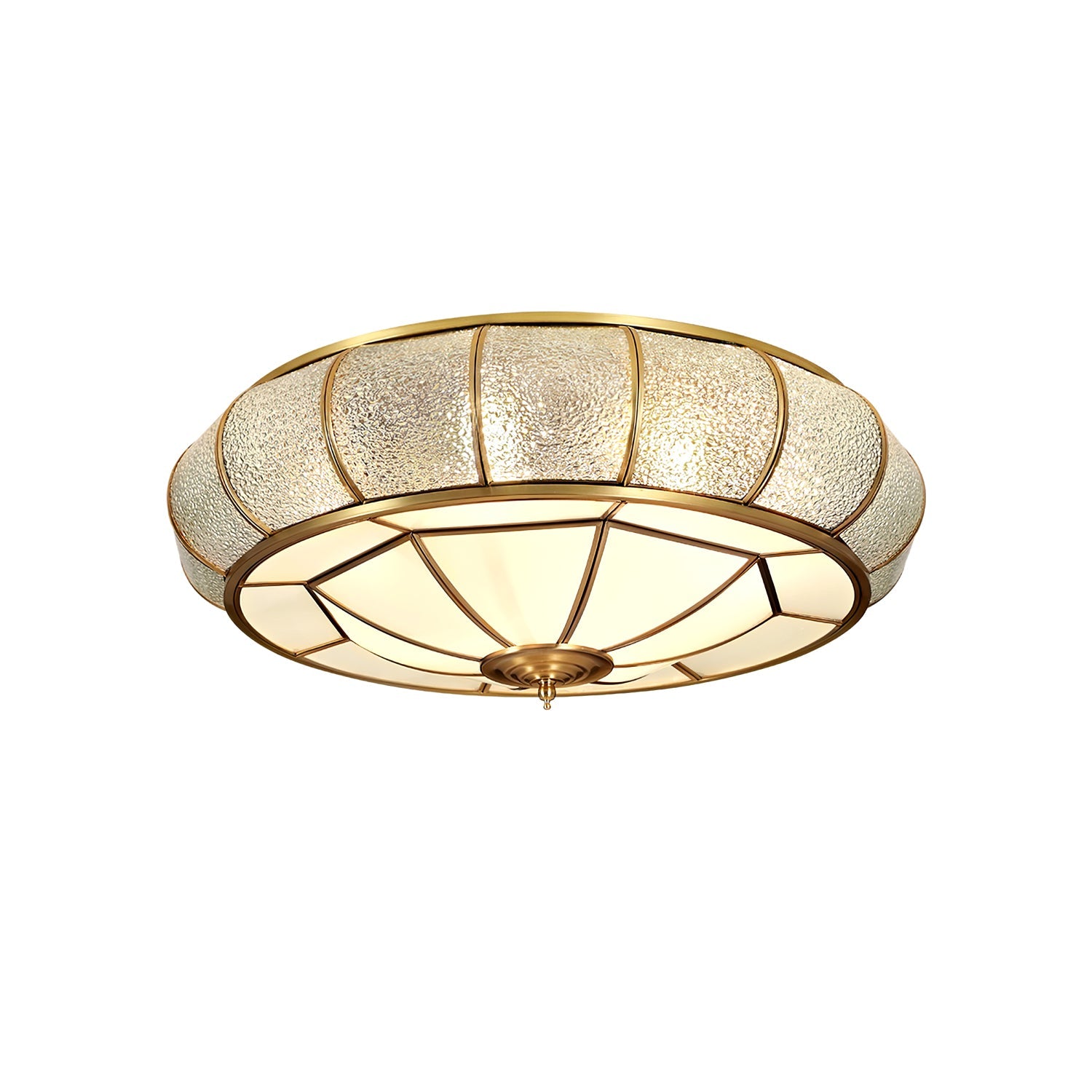 Round Textured Glass Ceiling Light - Blowlighting