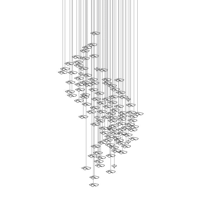 Vecarisra Luxury Tidal Art Glass Pendants Lamp - Blowlighting