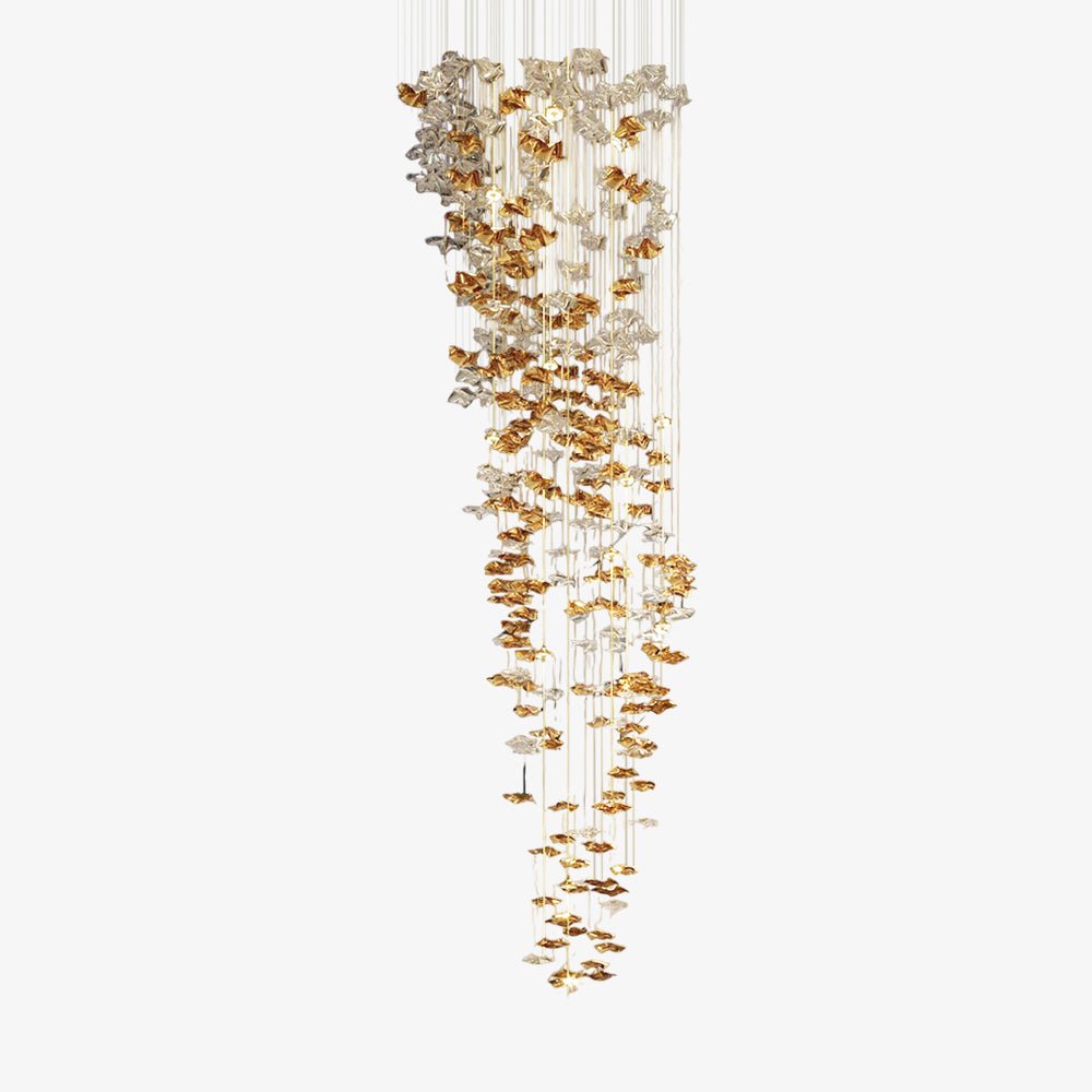 Cezorisra Luxury Brass Linear Chandelier - Blowlighting