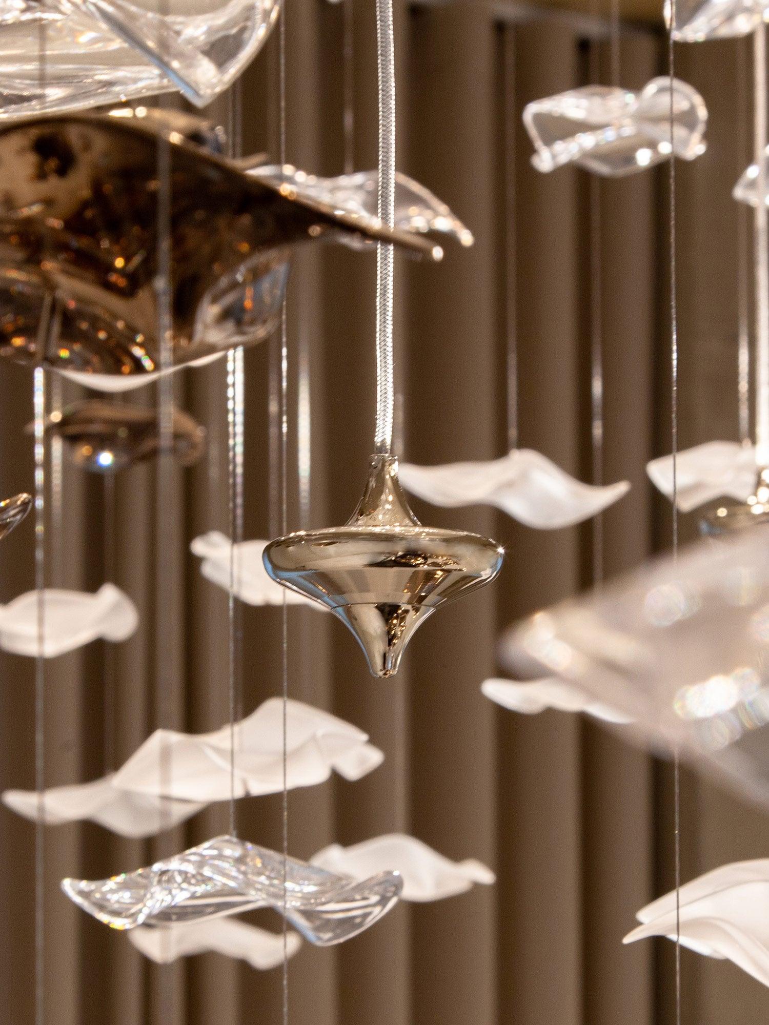 Cezorisra Luxury Brass Linear Chandelier - Blowlighting