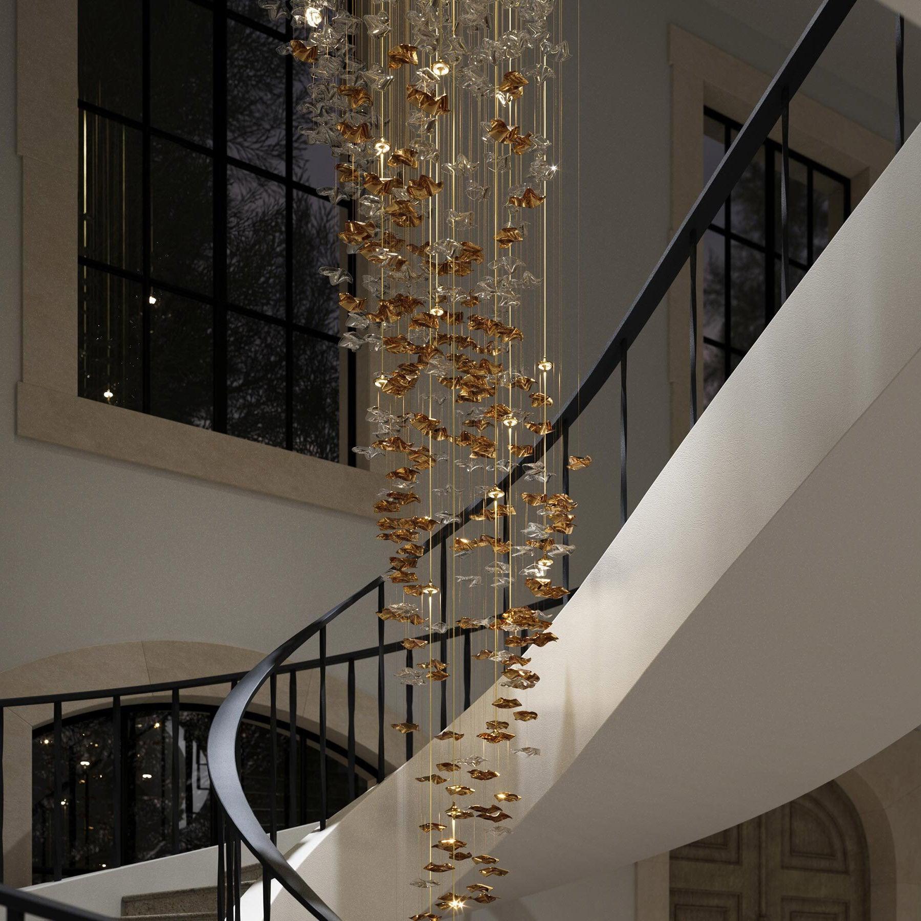 Vecarisra Luxury Tidal Art Glass Pendants Lamp - Blowlighting