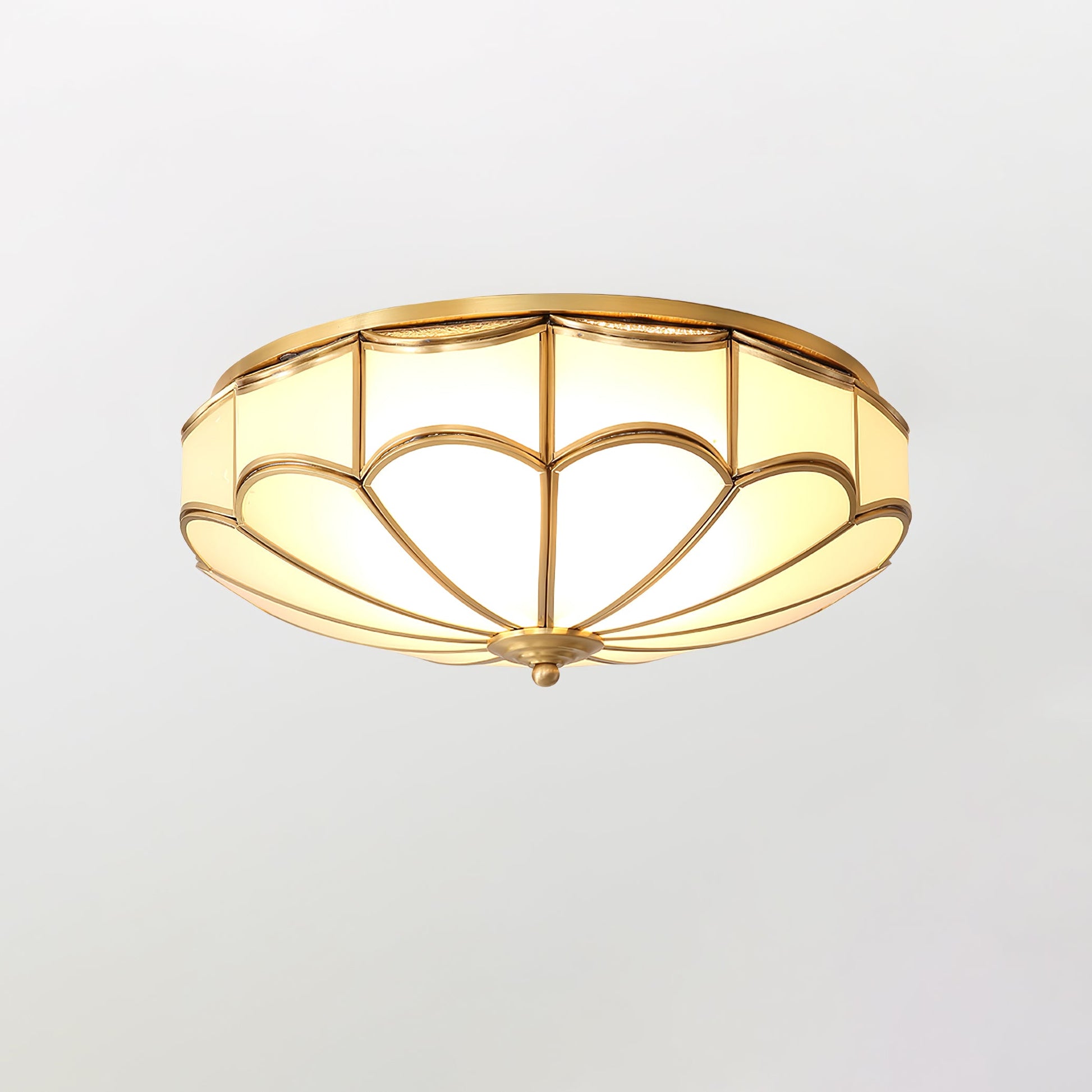 Scalloped Flush Ceiling Light - Blowlighting
