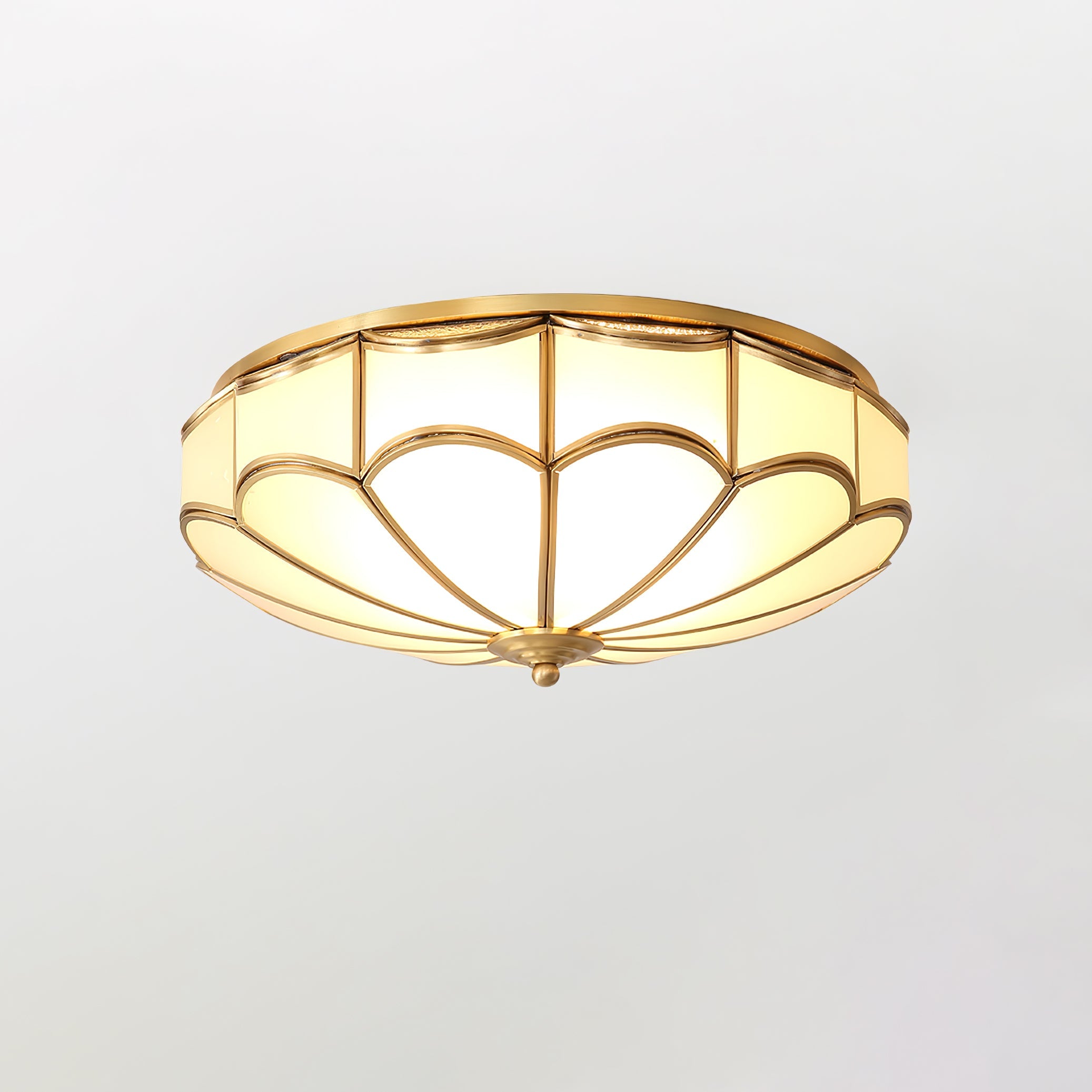Scalloped Flush Ceiling Light - Blowlighting