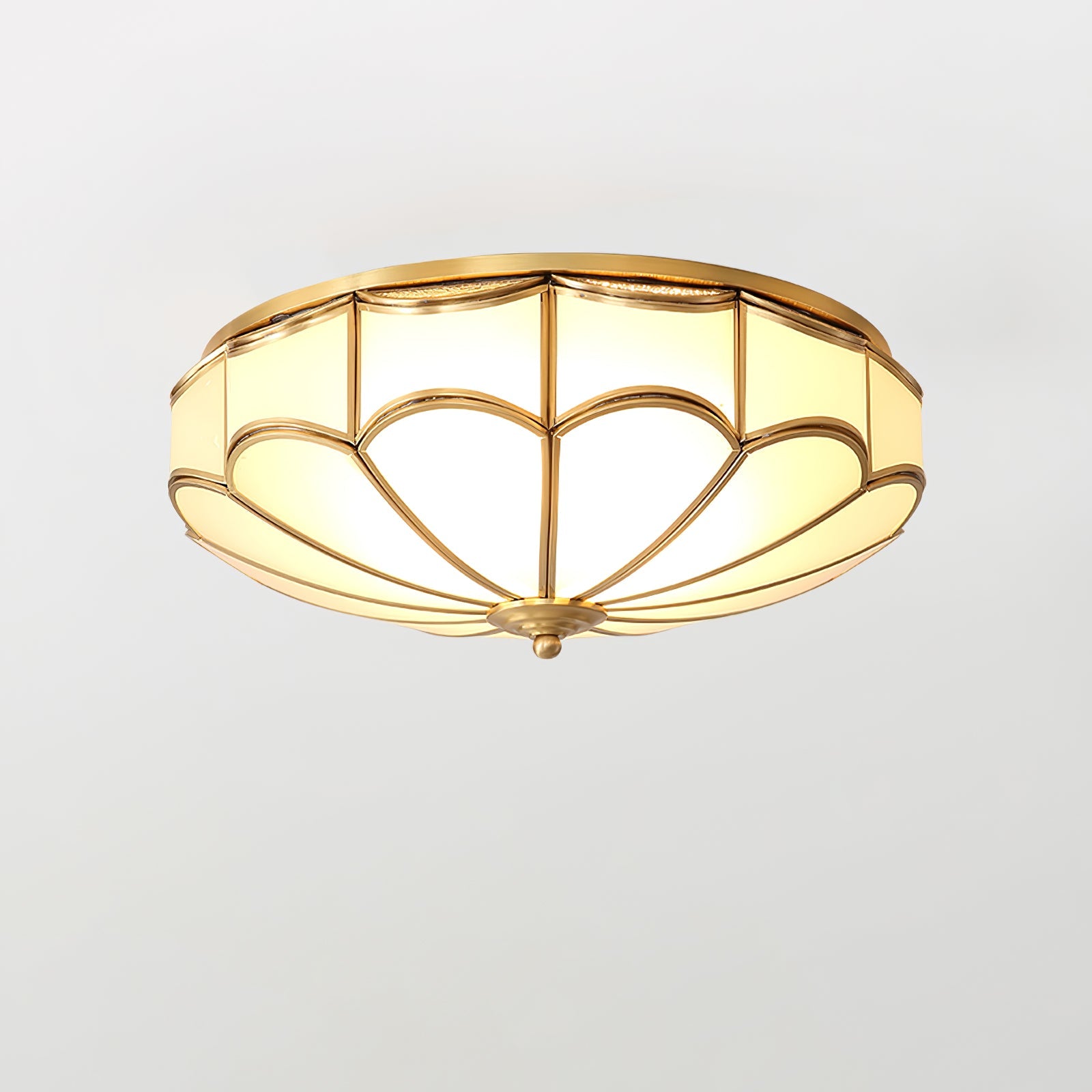 Scalloped Flush Ceiling Light - Blowlighting