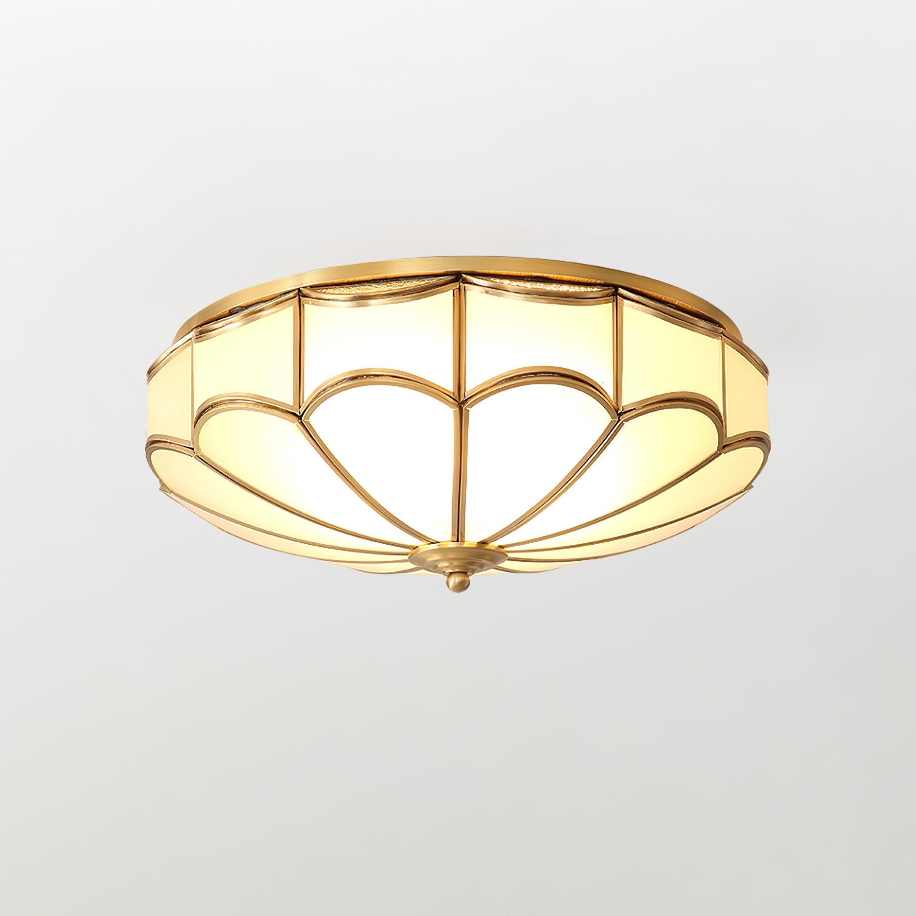 Scalloped Flush Ceiling Light - Blowlighting