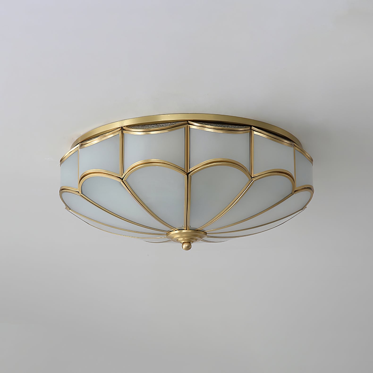 Scalloped Flush Ceiling Light - Blowlighting