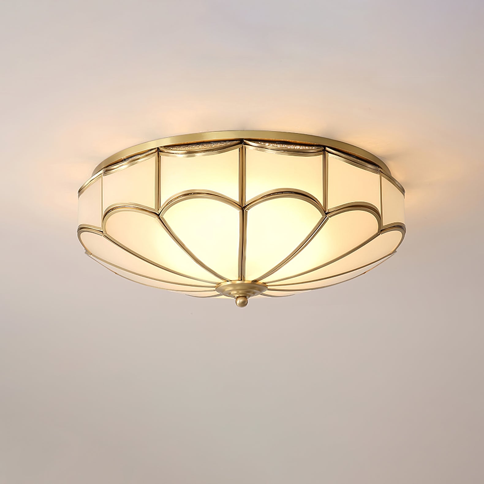 Scalloped Flush Ceiling Light - Blowlighting