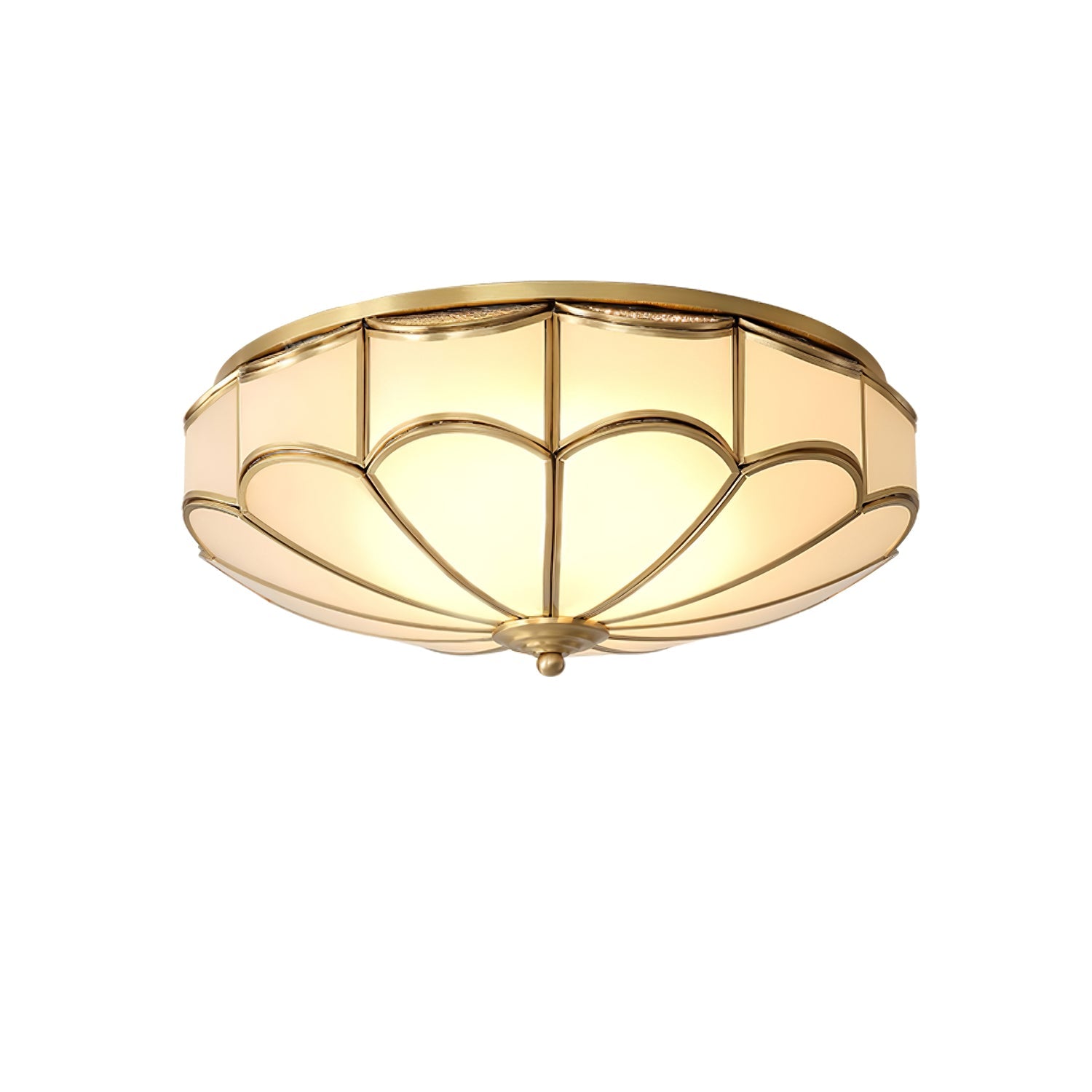 Scalloped Flush Ceiling Light - Blowlighting