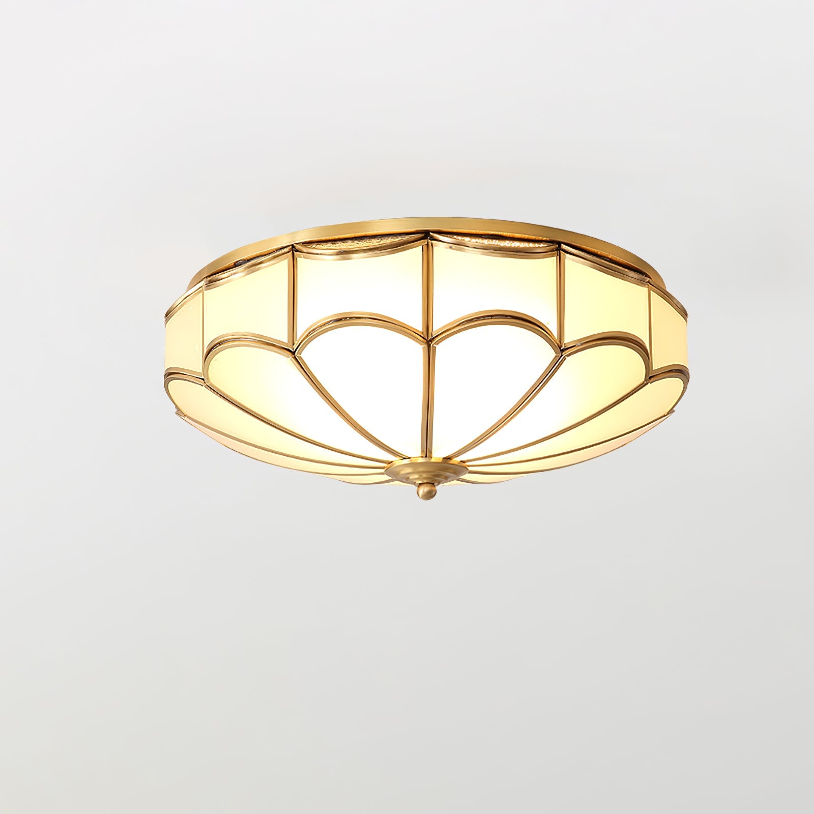 Scalloped Flush Ceiling Light - Blowlighting