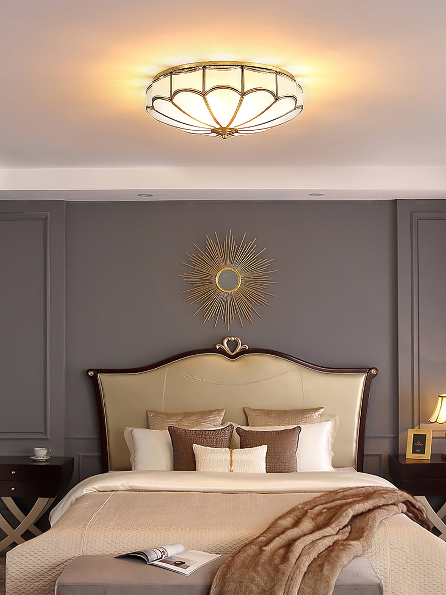 Scalloped Flush Ceiling Light - Blowlighting