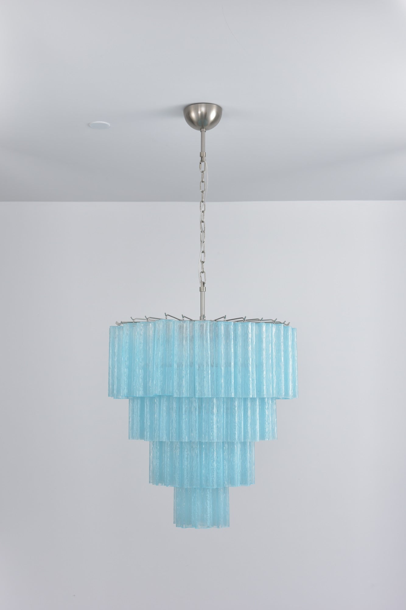 Aurora Chandelier Cascade Layered Glass Elegant Vintage - Blowlighting