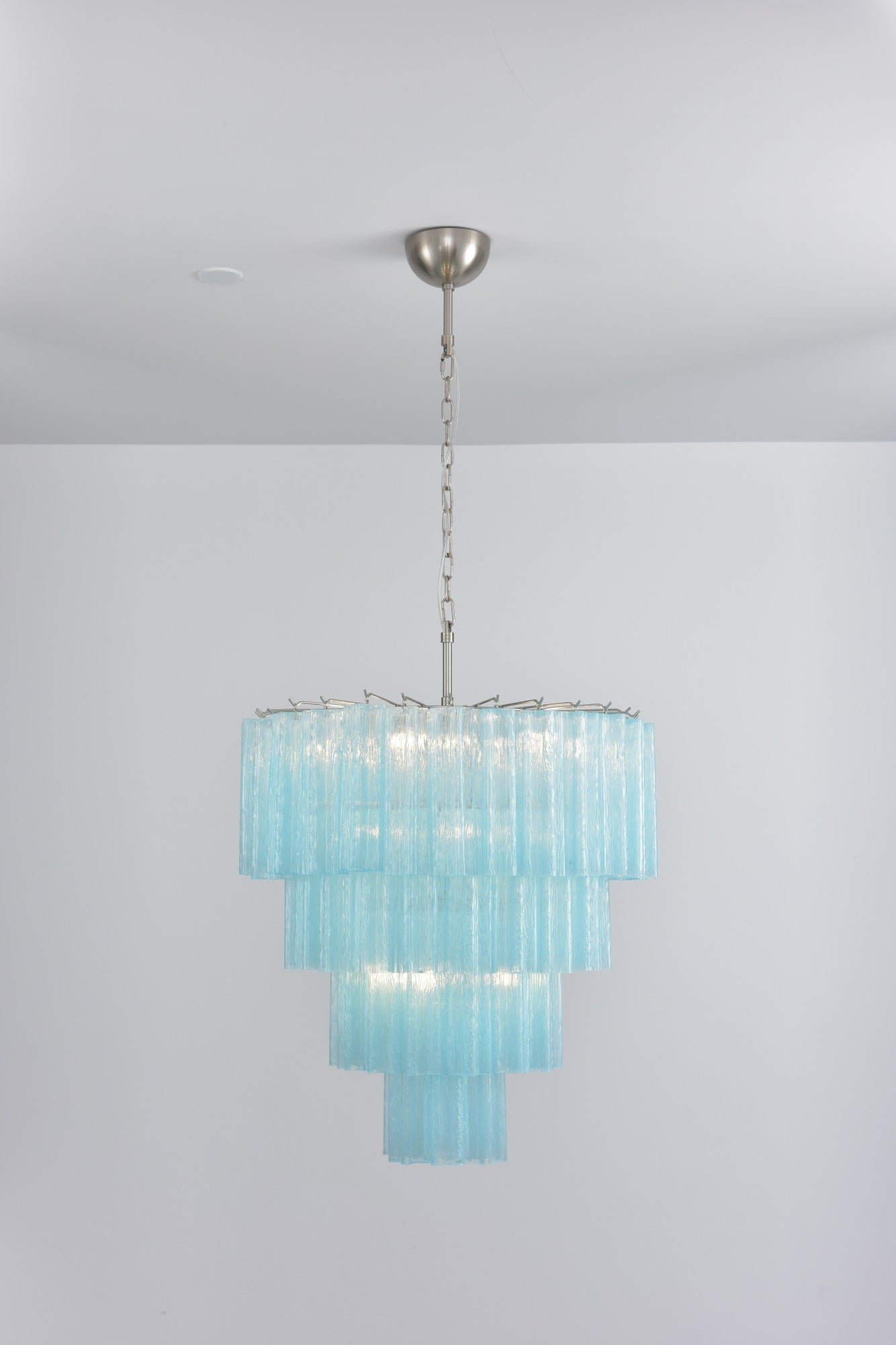 Aurora Chandelier Cascade Layered Glass Elegant Vintage - Blowlighting