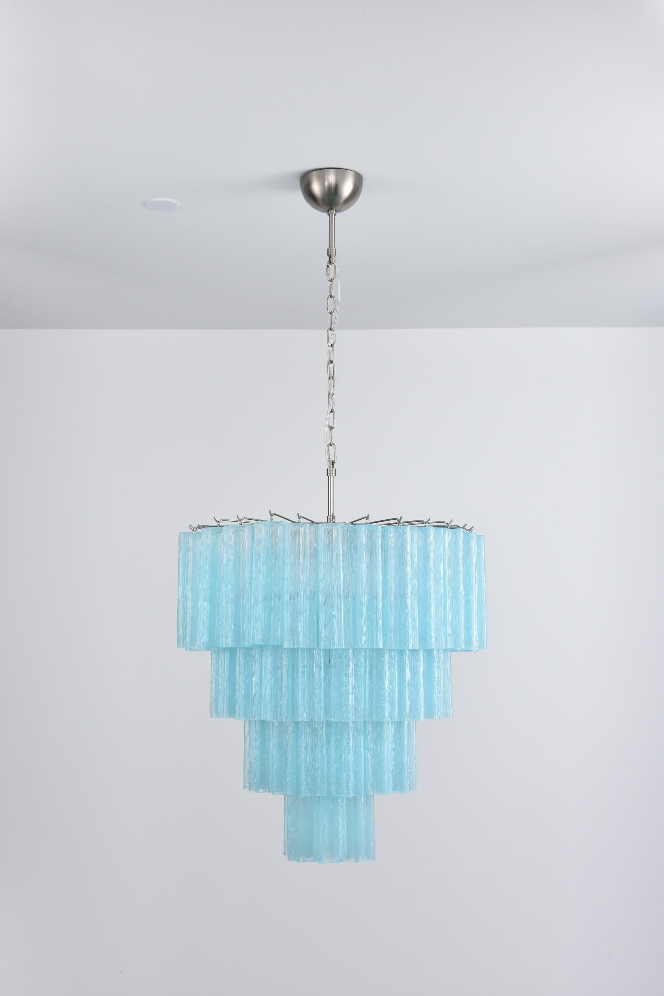 Aurora Chandelier Cascade Layered Glass Elegant Vintage - Blowlighting