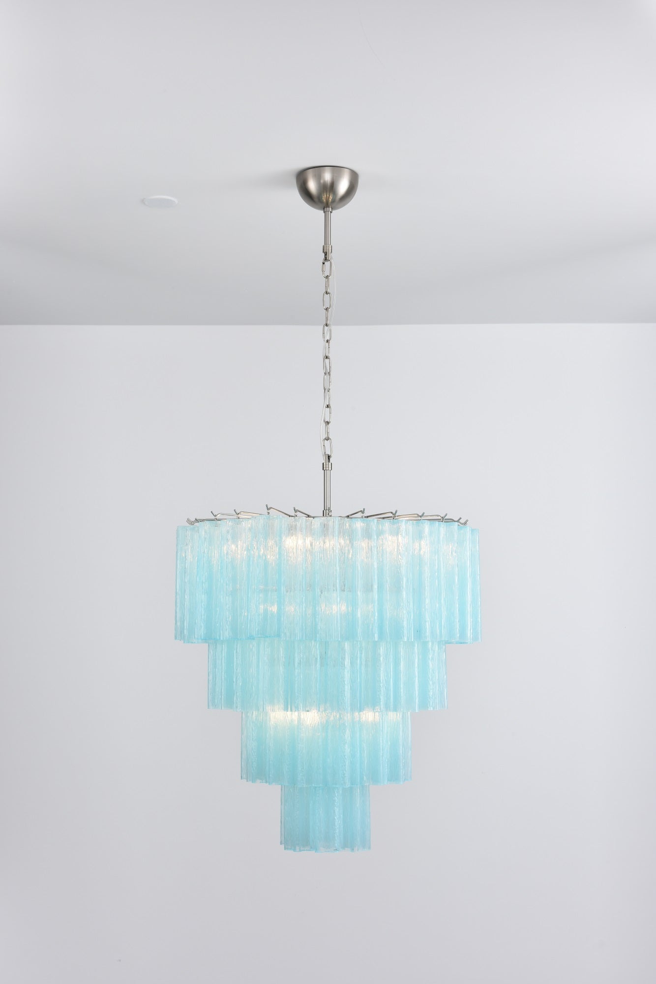 Aurora Chandelier Cascade Layered Glass Elegant Vintage - Blowlighting