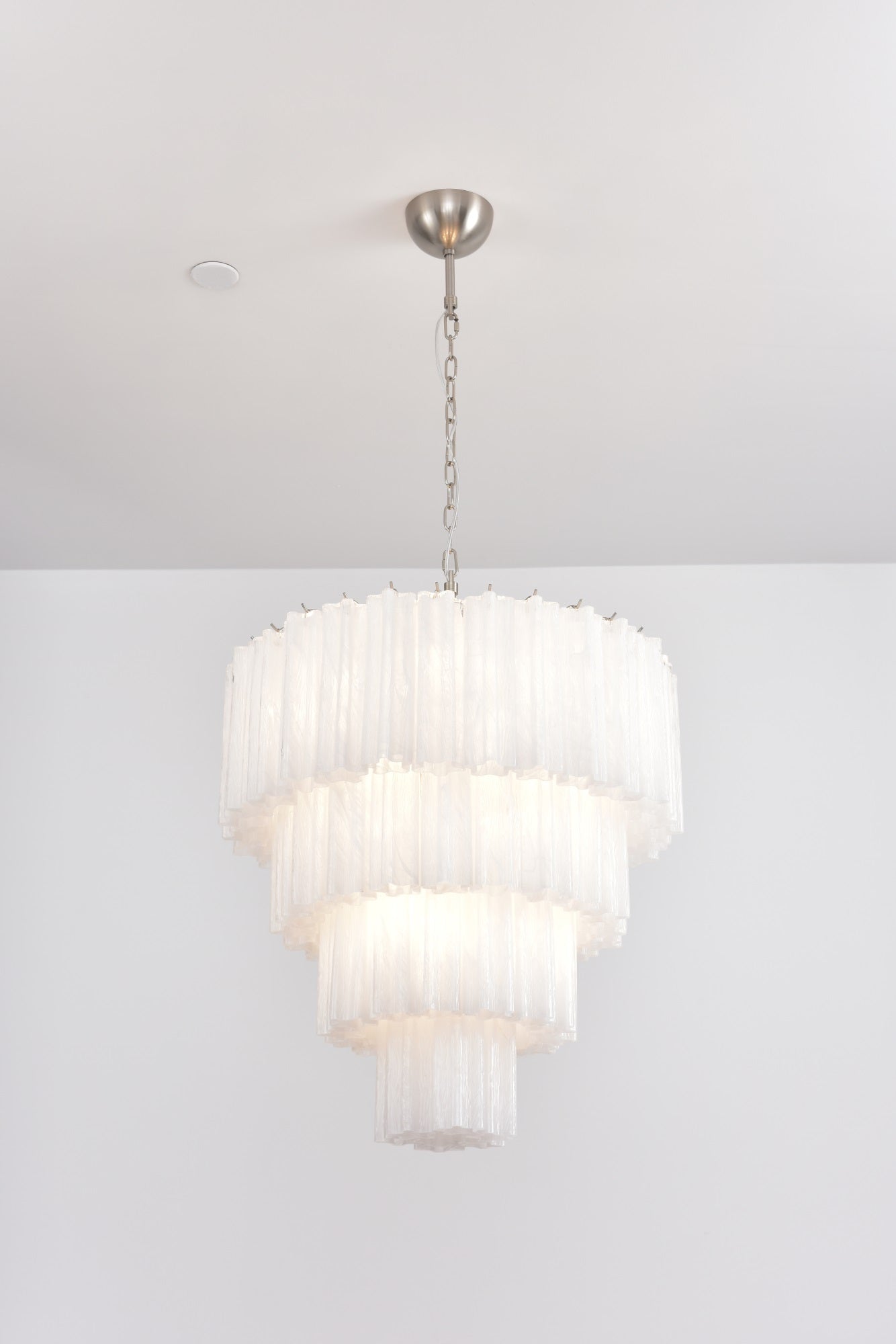 Aurora Chandelier Cascade Layered Glass Elegant Vintage - Blowlighting