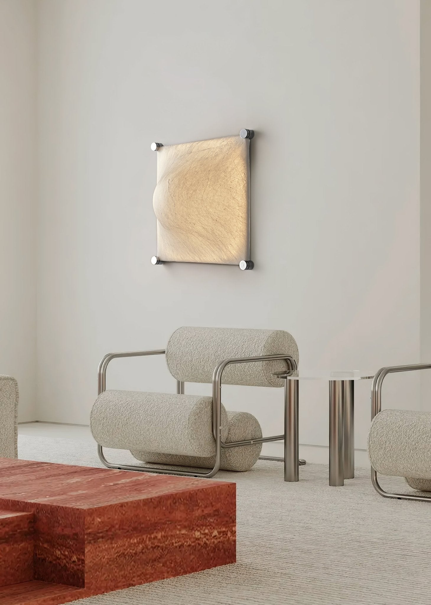 Panel Rustic Silk Wall Light - Blowlighting