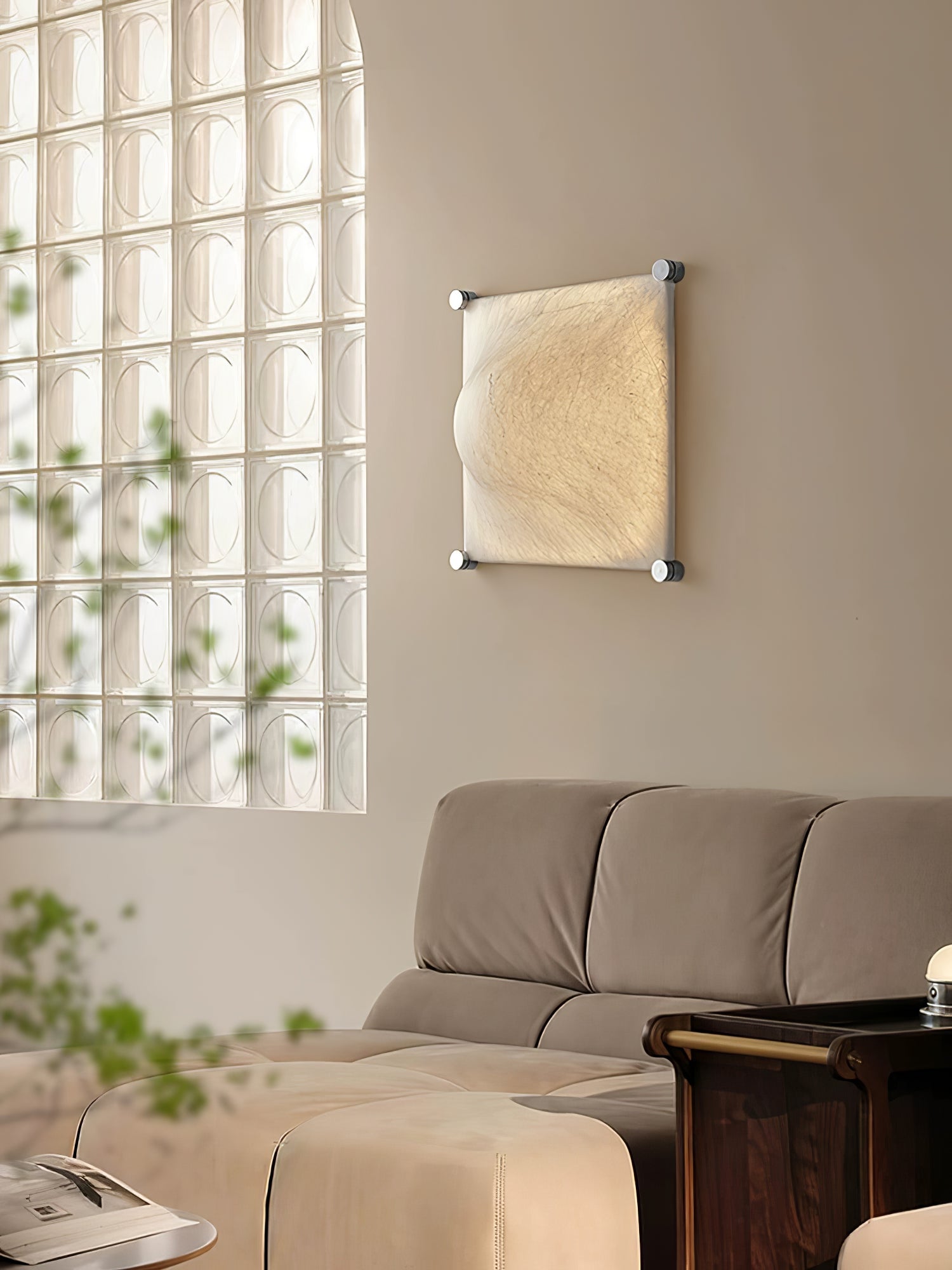 Panel Rustic Silk Wall Light - Blowlighting