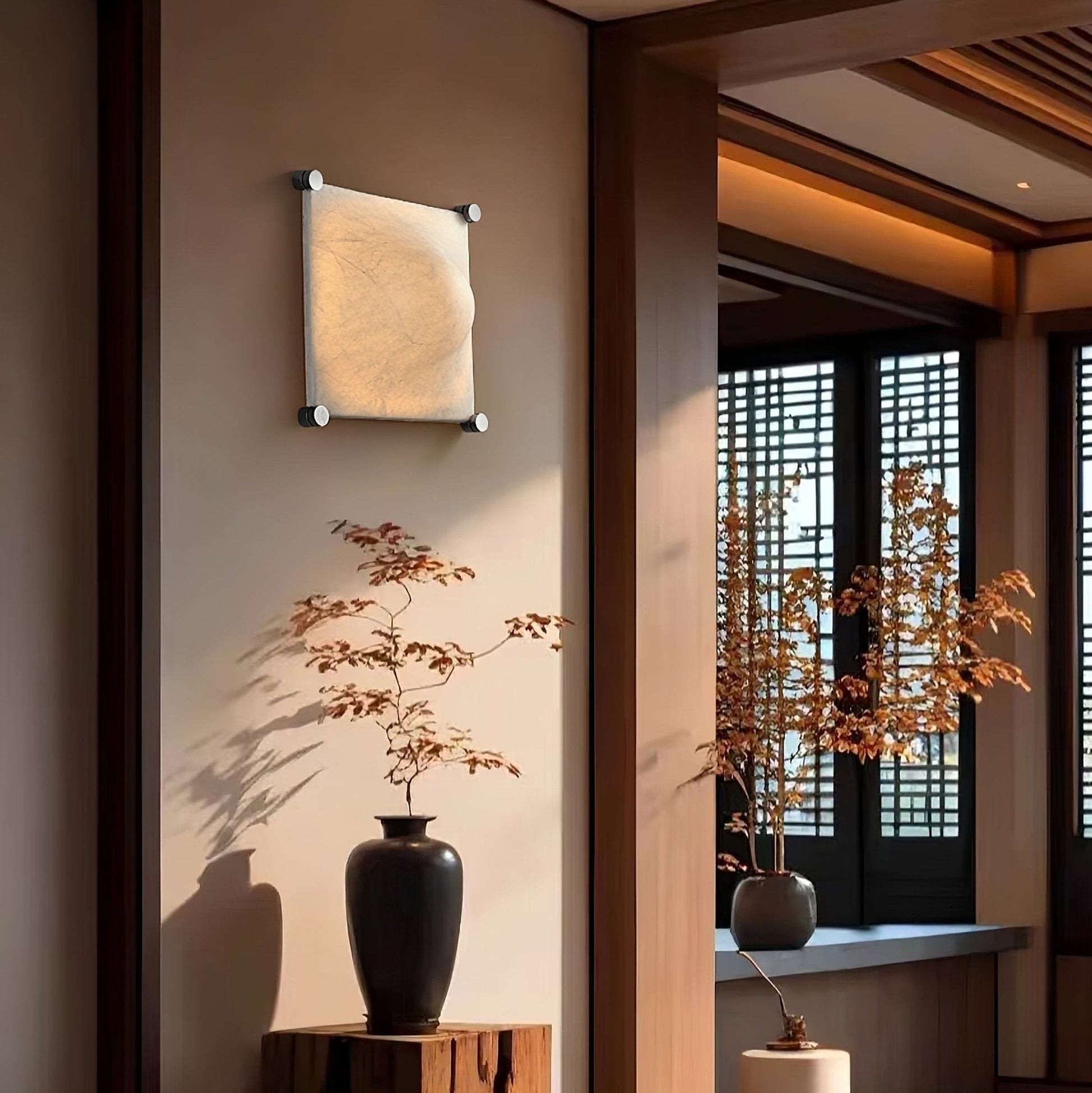 Panel Rustic Silk Wall Light - Blowlighting