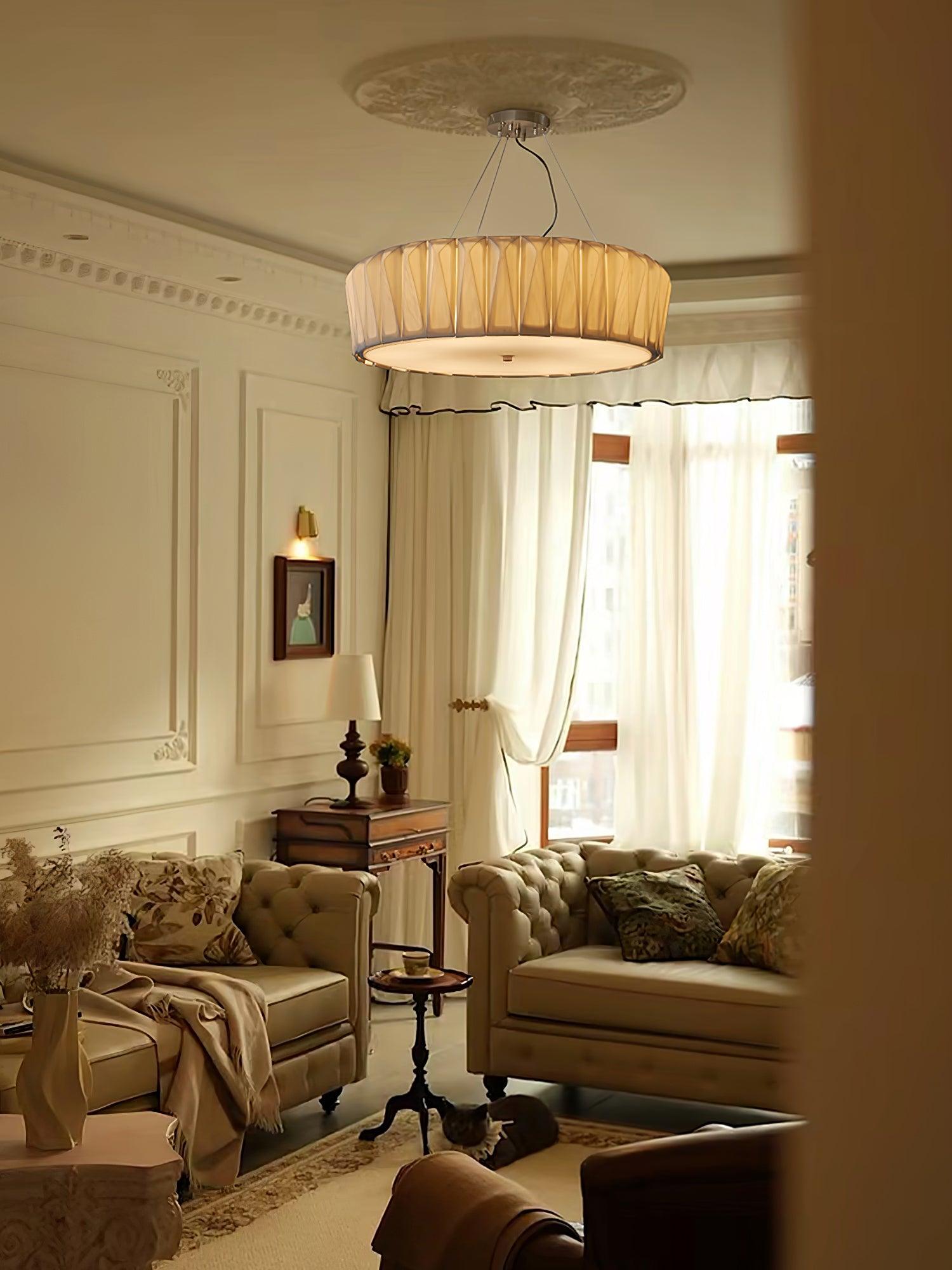 Vaeliora Ribbed Ceramic Pendant Light - Blowlighting