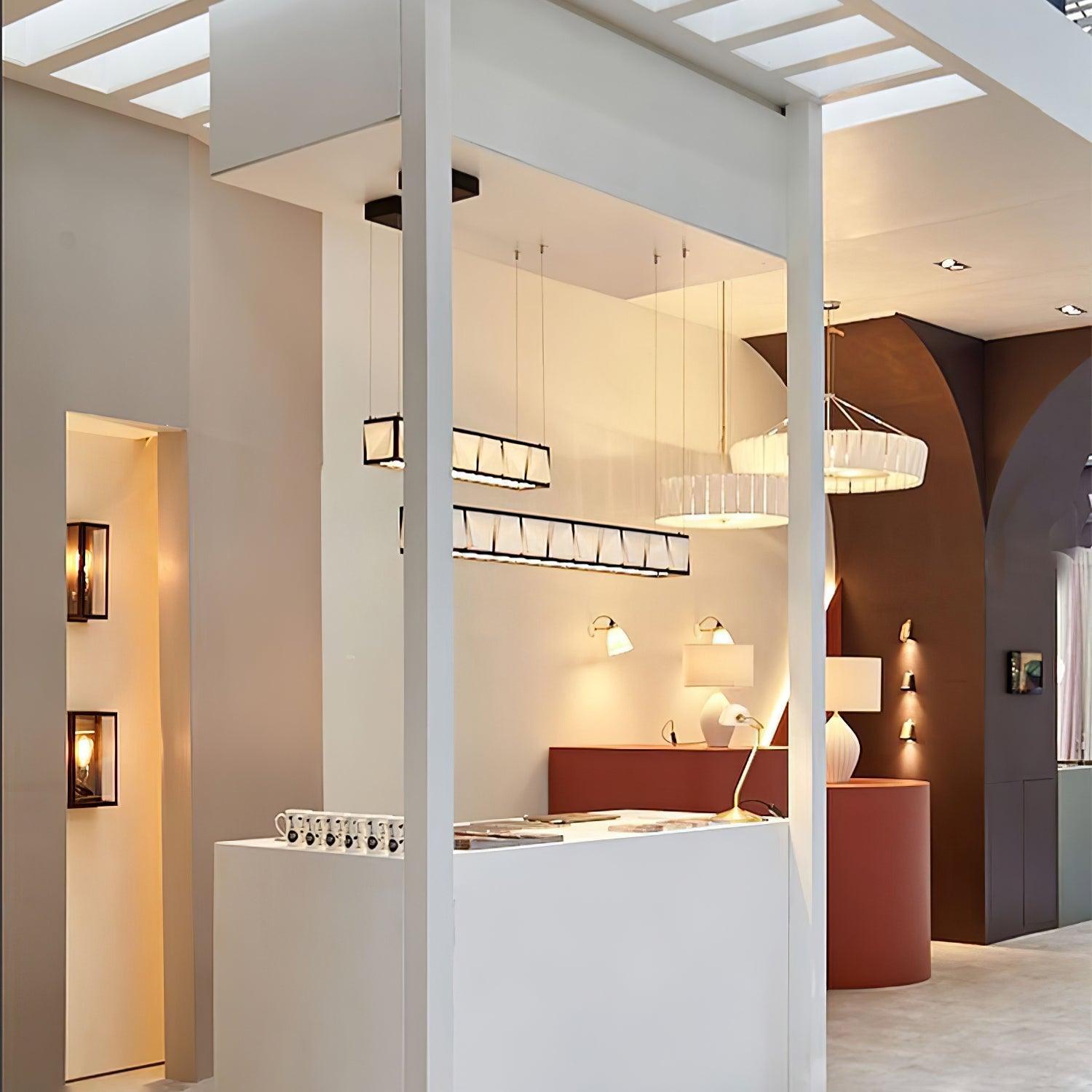 Vaeliora Ribbed Ceramic Pendant Light - Blowlighting