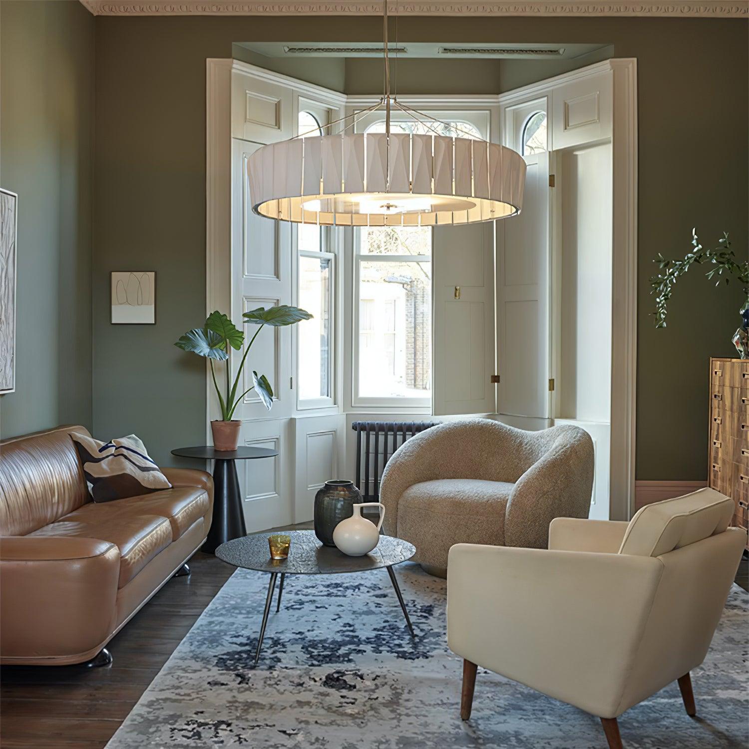 Vaeliora Ribbed Ceramic Pendant Light - Blowlighting