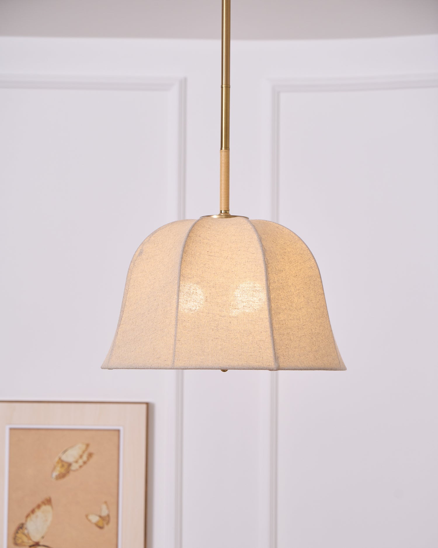 Sienna Linen Pendant Lamp - Blowlighting