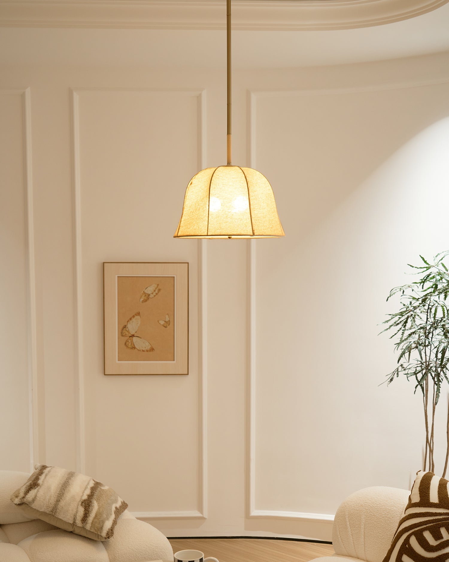 Sienna Linen Pendant Lamp - Blowlighting
