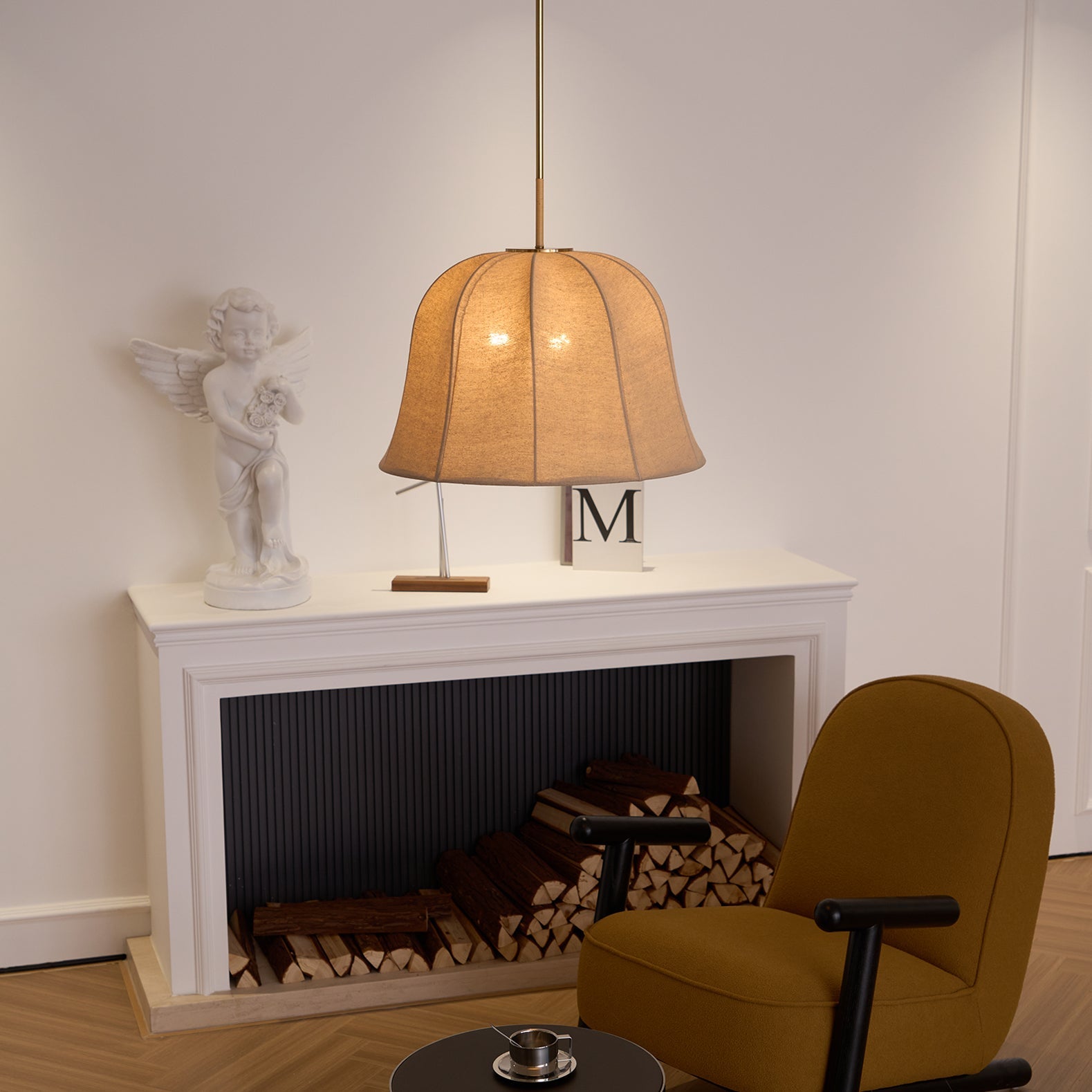 Sienna Linen Pendant Lamp - Blowlighting