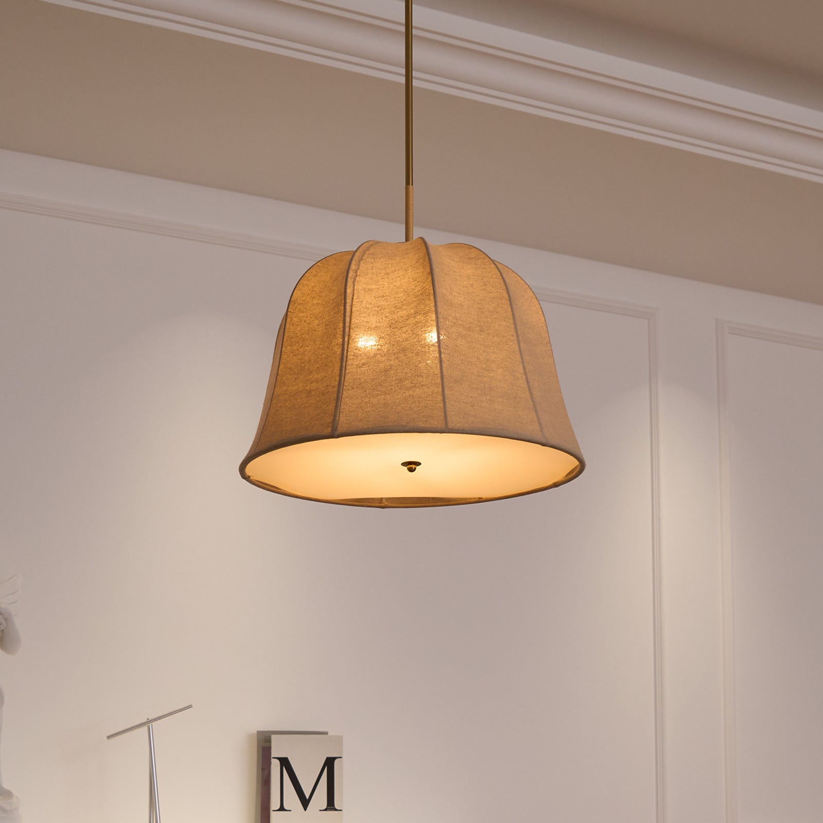 Sienna Linen Pendant Lamp - Blowlighting