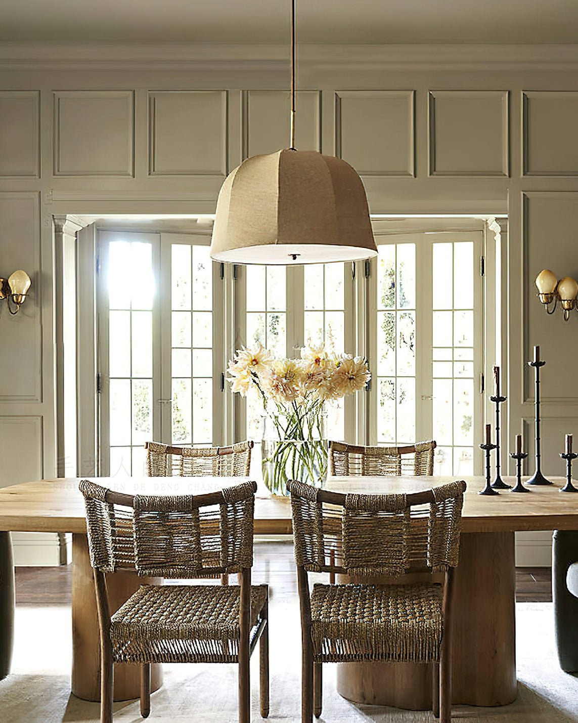 Sienna Linen Pendant Lamp - Blowlighting