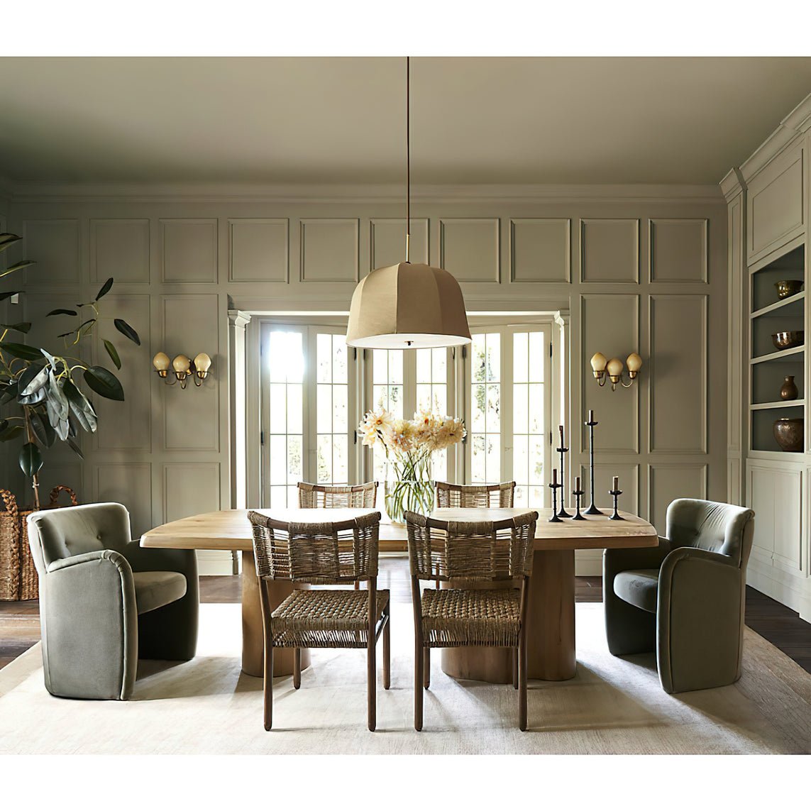 Sienna Linen Pendant Lamp - Blowlighting