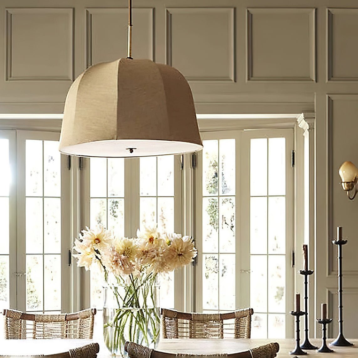 Sienna Linen Pendant Lamp - Blowlighting