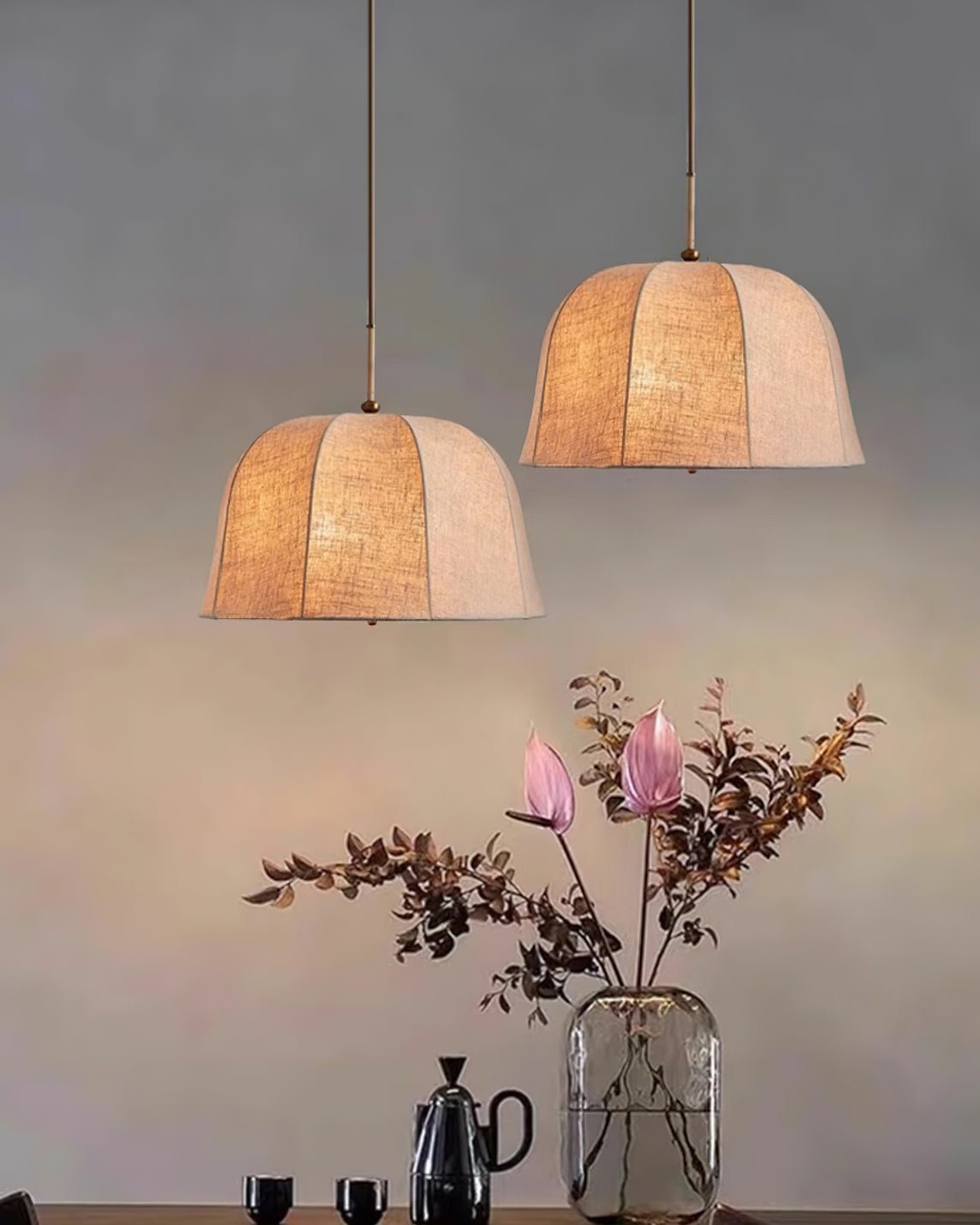 Sienna Linen Pendant Lamp - Blowlighting