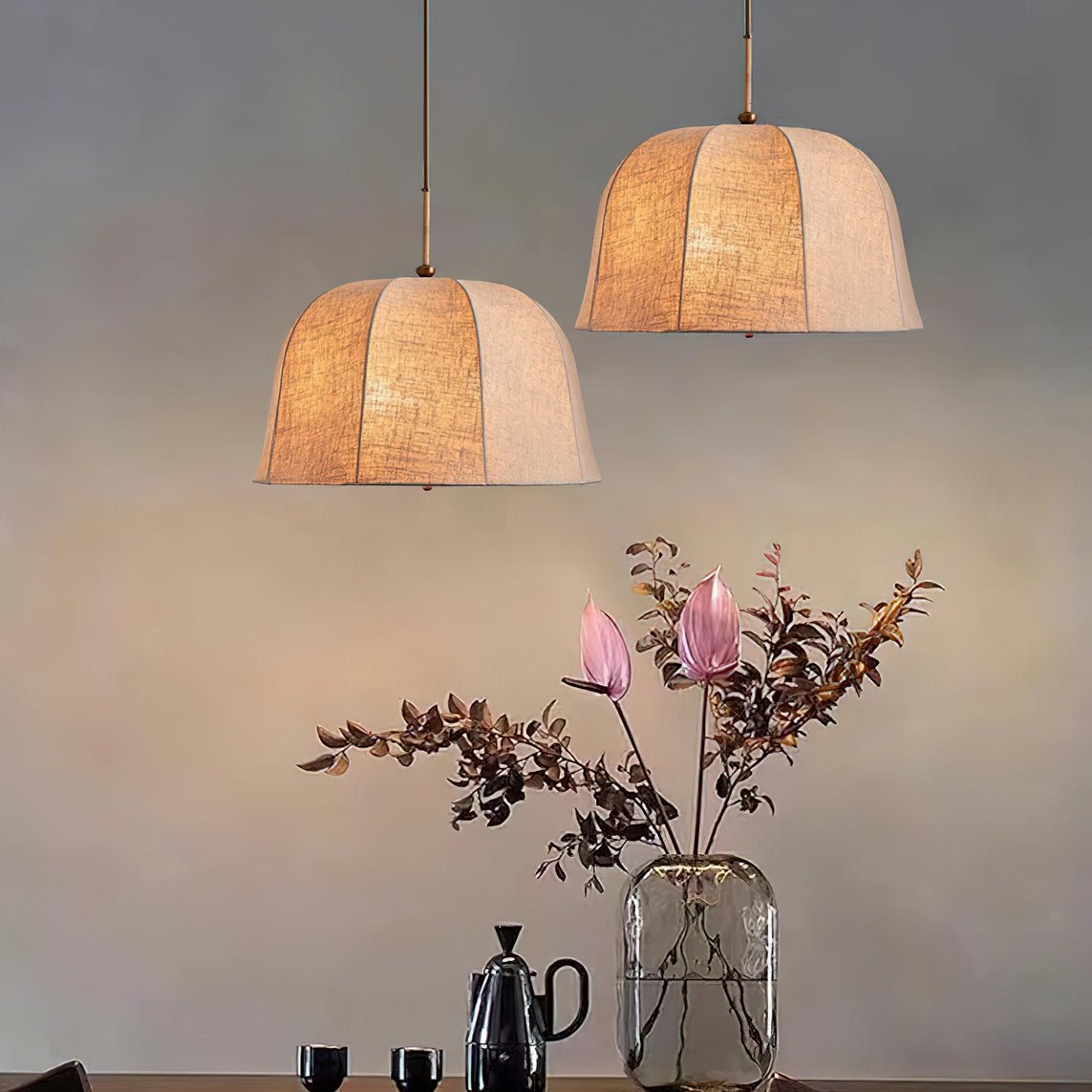 Sienna Linen Pendant Lamp - Blowlighting