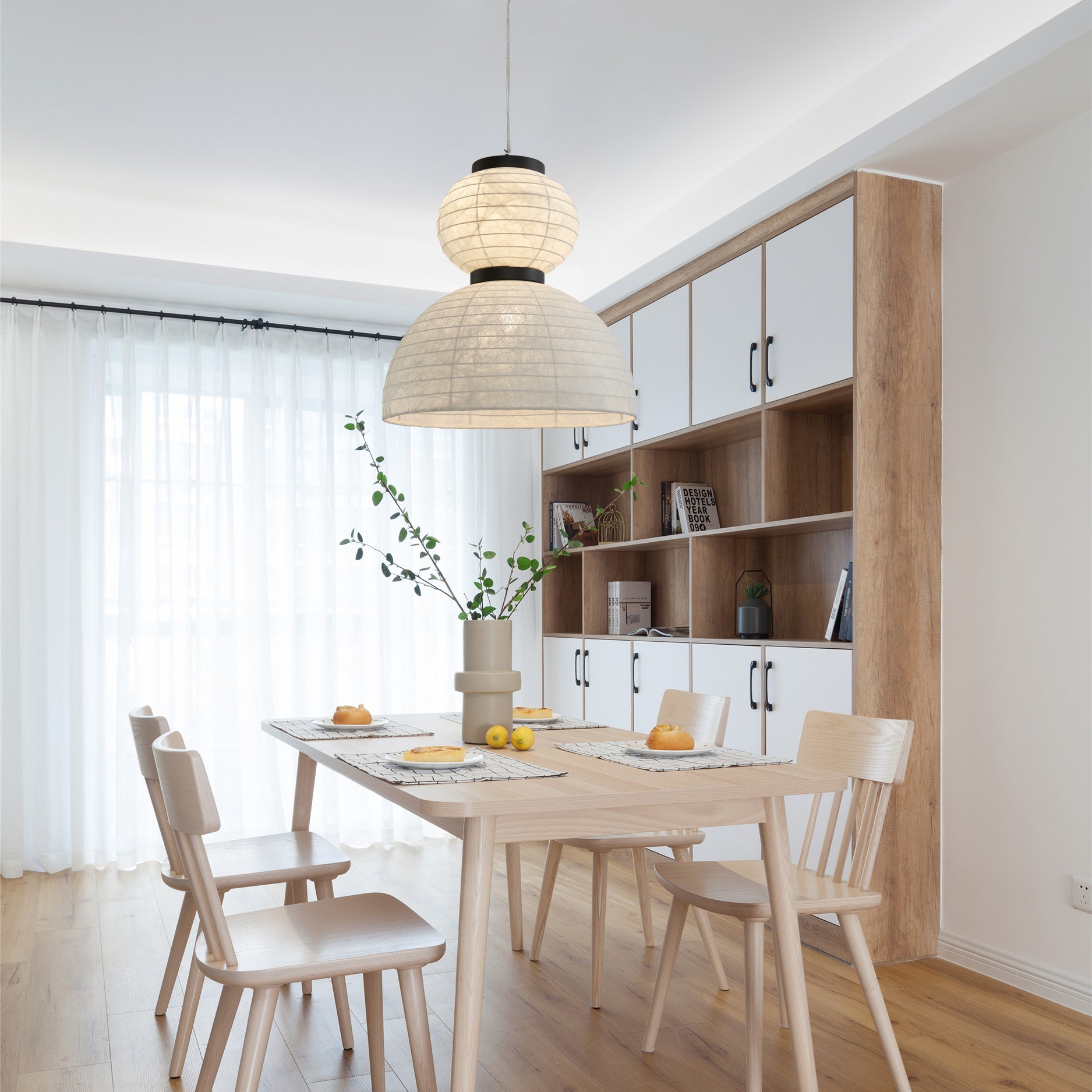 Modern Silk Pendant Light - Blowlighting