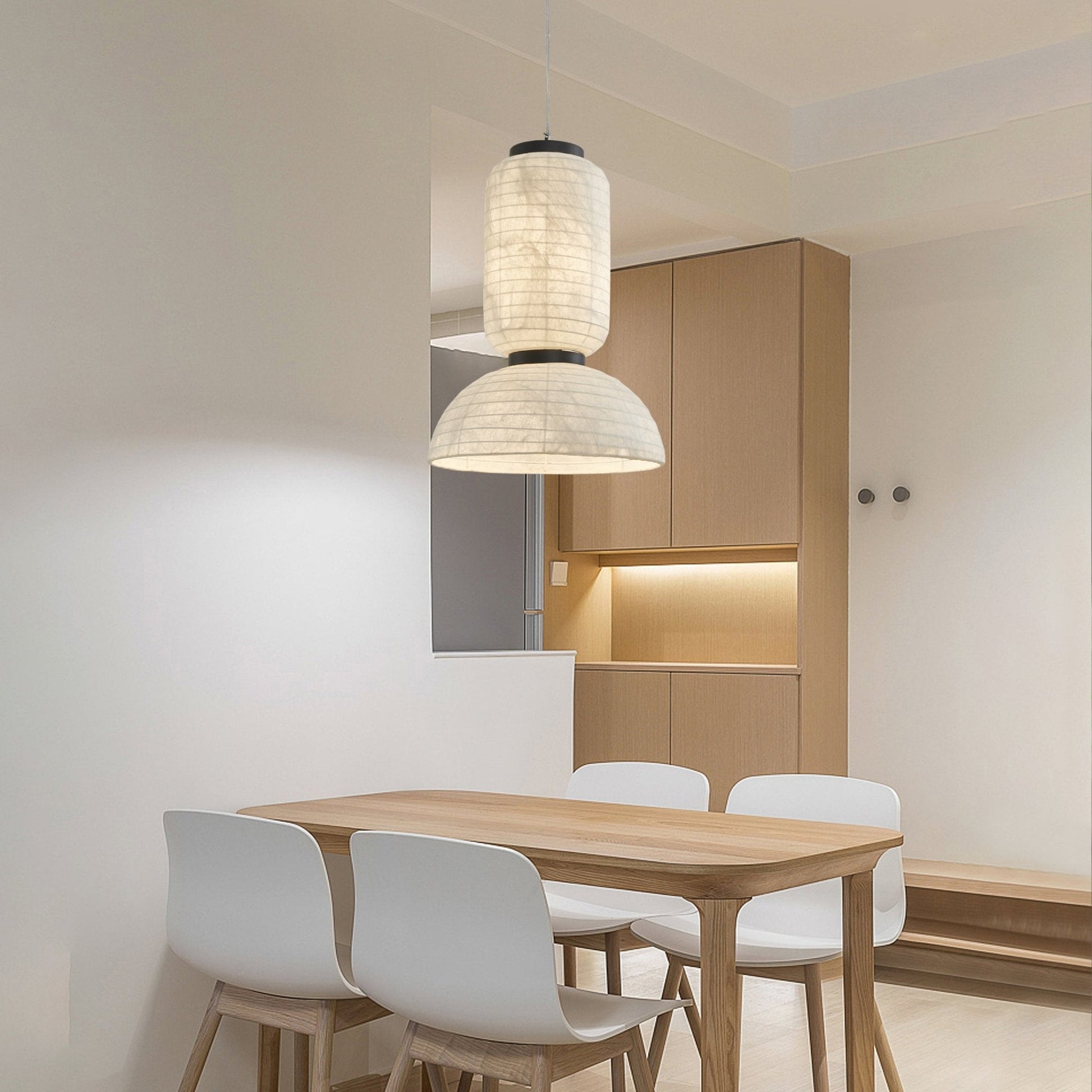 Modern Silk Pendant Light - Blowlighting
