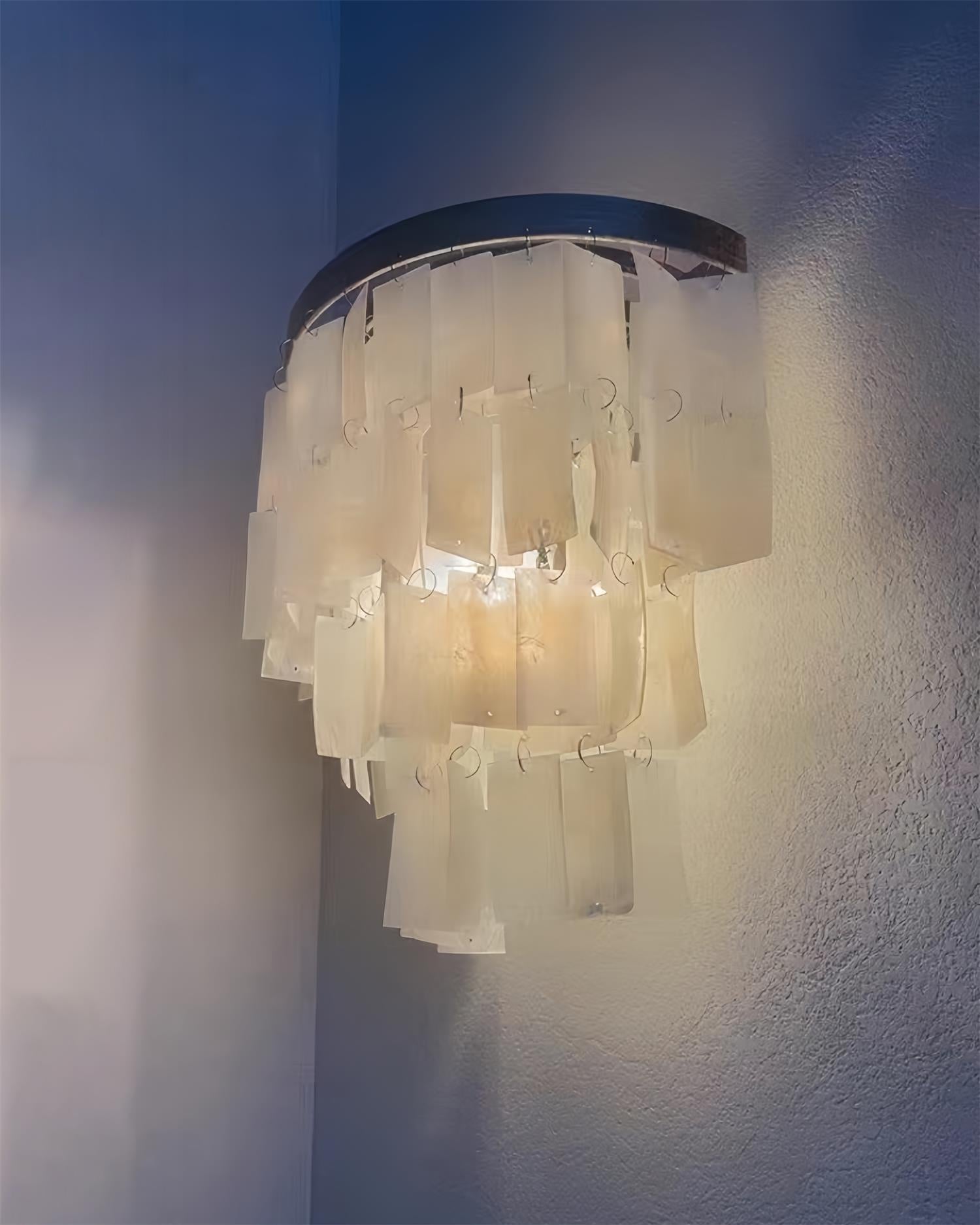 Skye Shell Tiered Wall Lamp - Blowlighting
