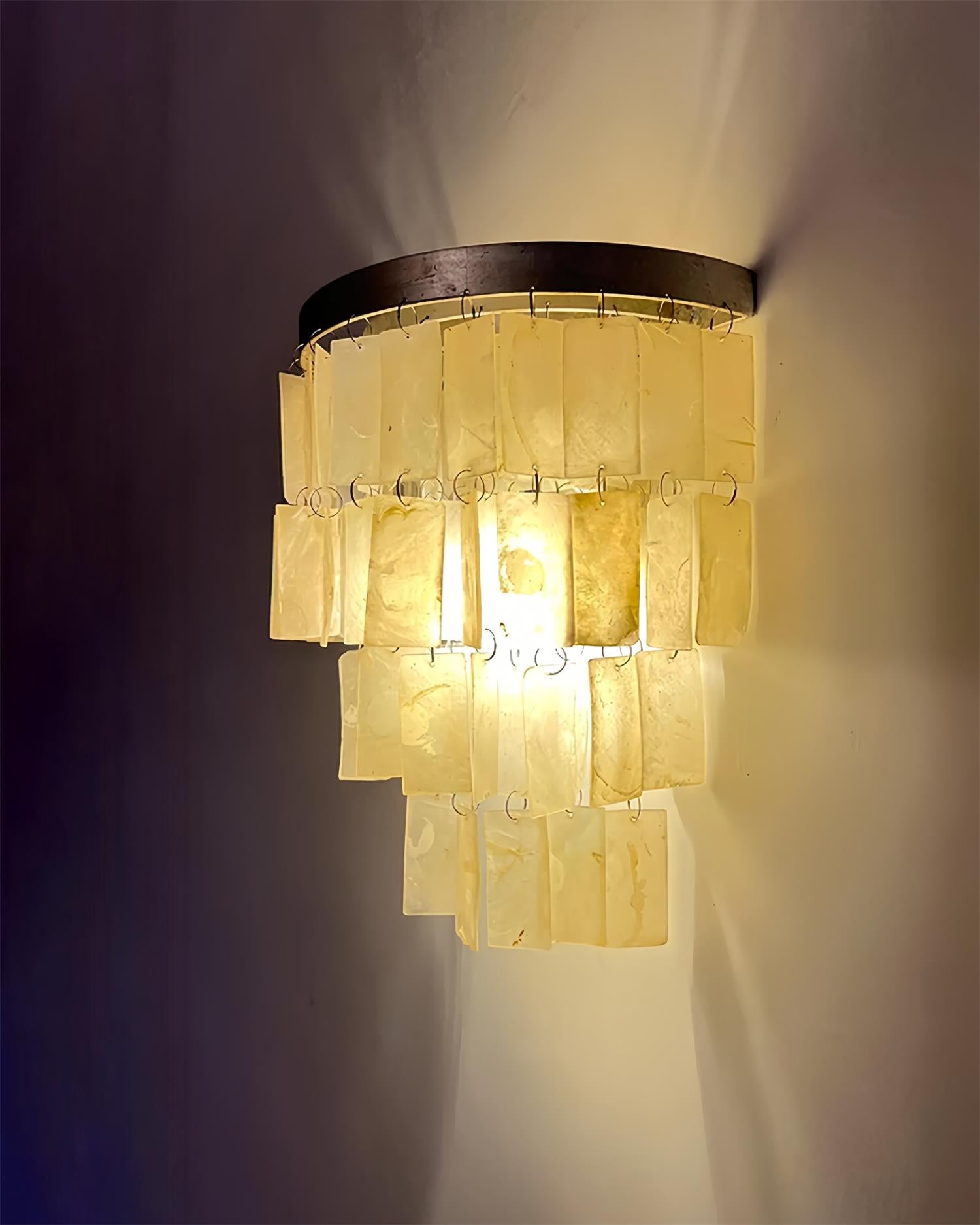Skye Shell Tiered Wall Lamp - Blowlighting