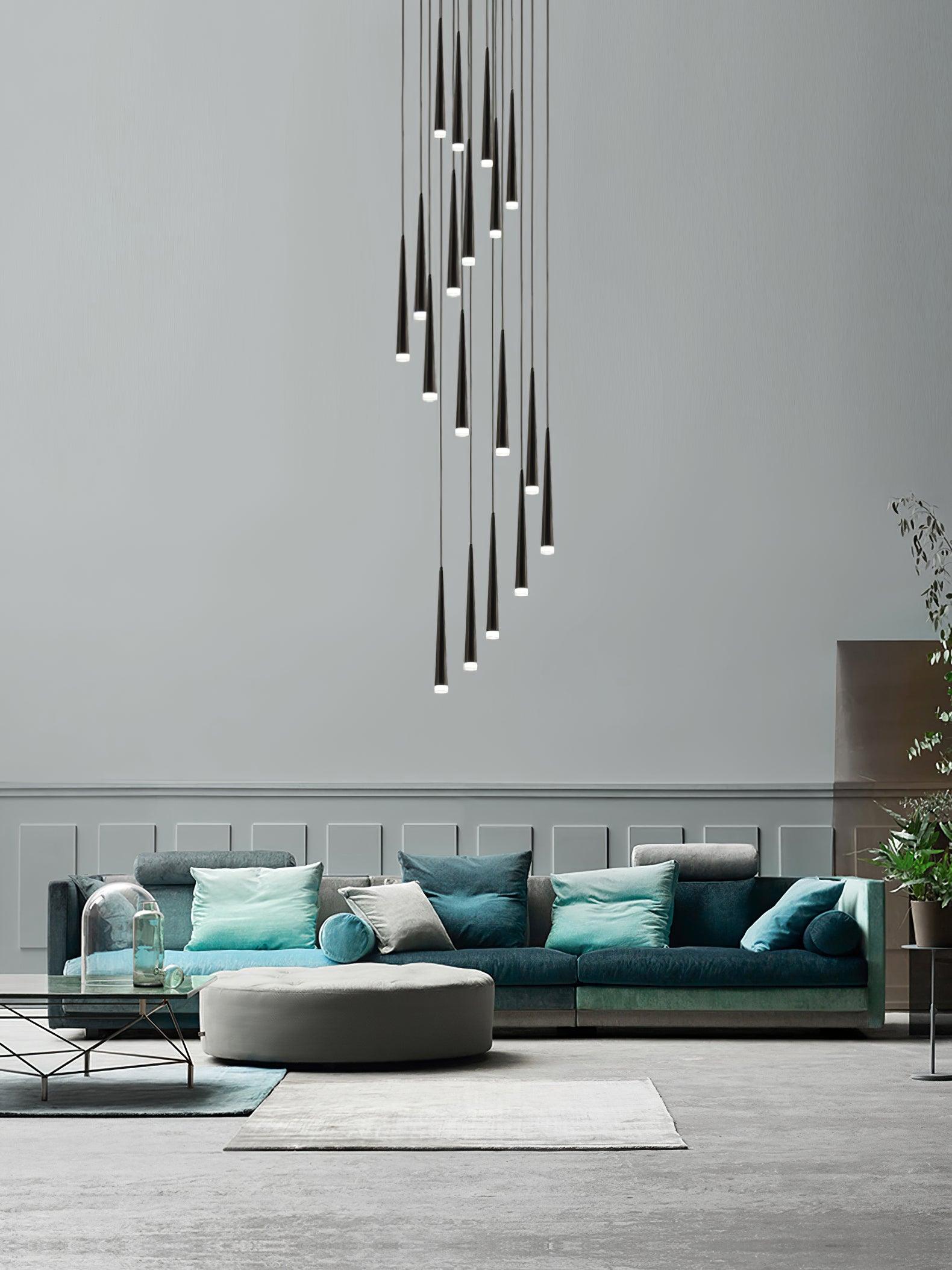 Slender Cone Chandelier - Blowlighting