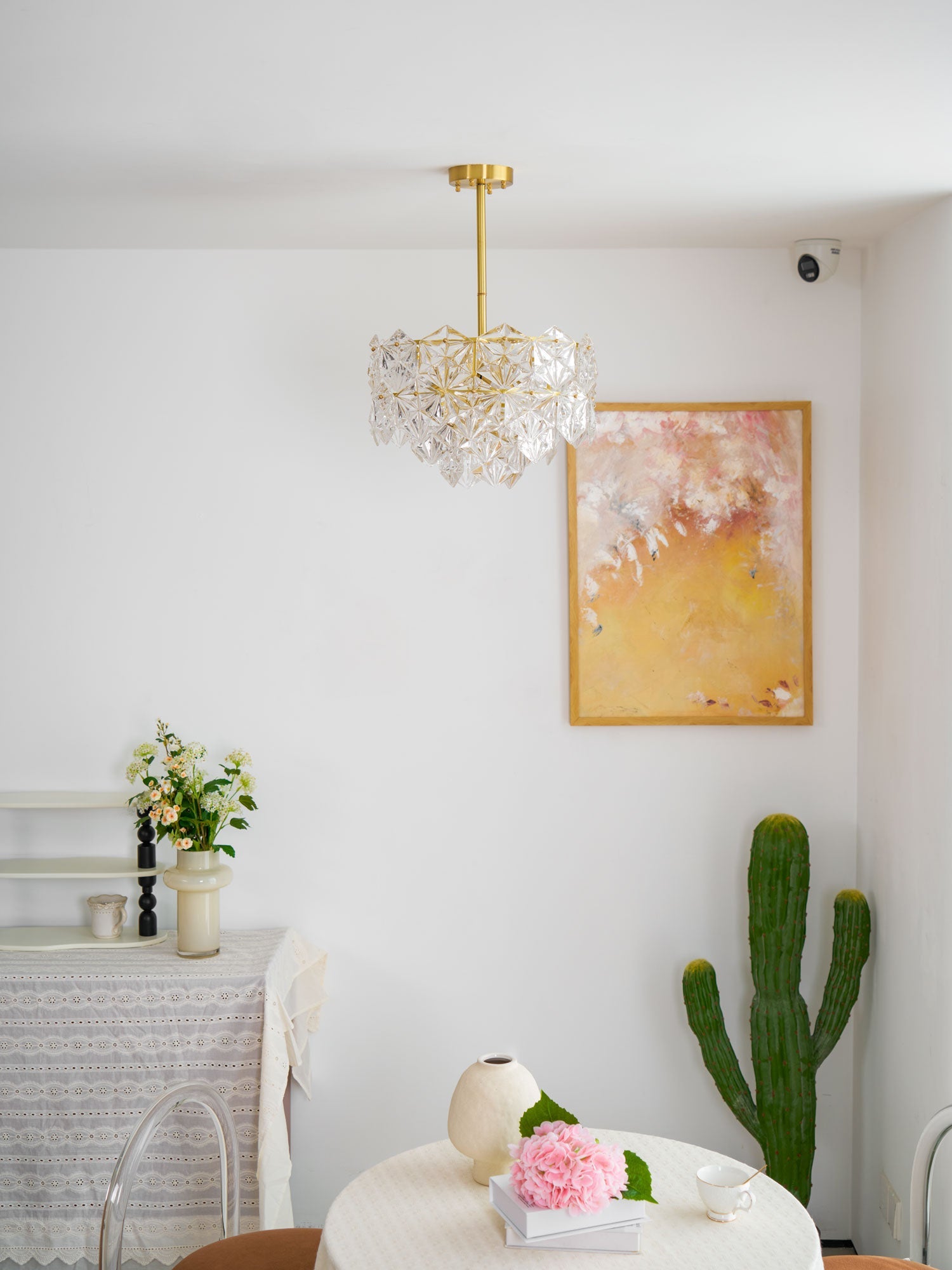 Snowflake Glass Chandelier - Blowlighting