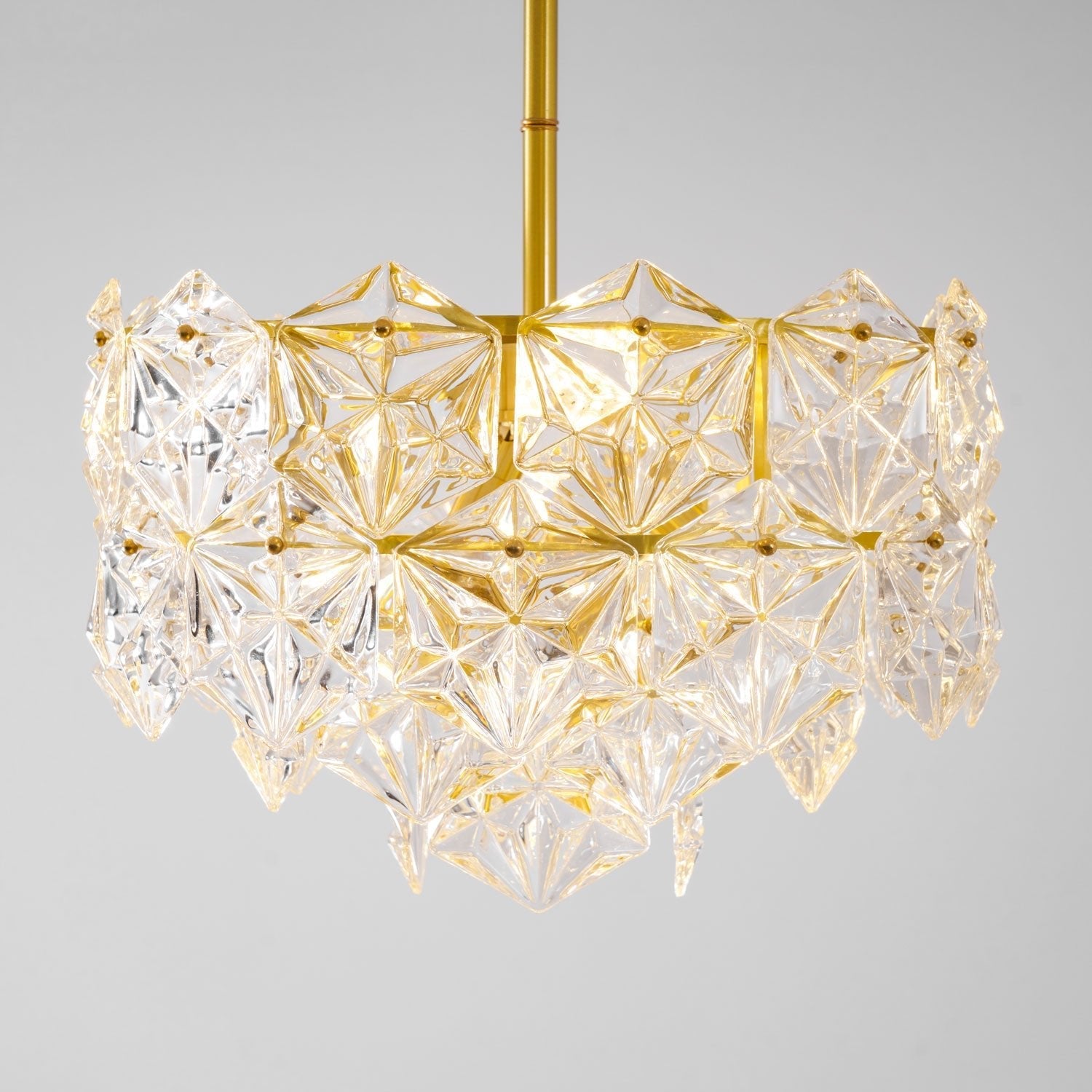 Snowflake Glass Chandelier - Blowlighting