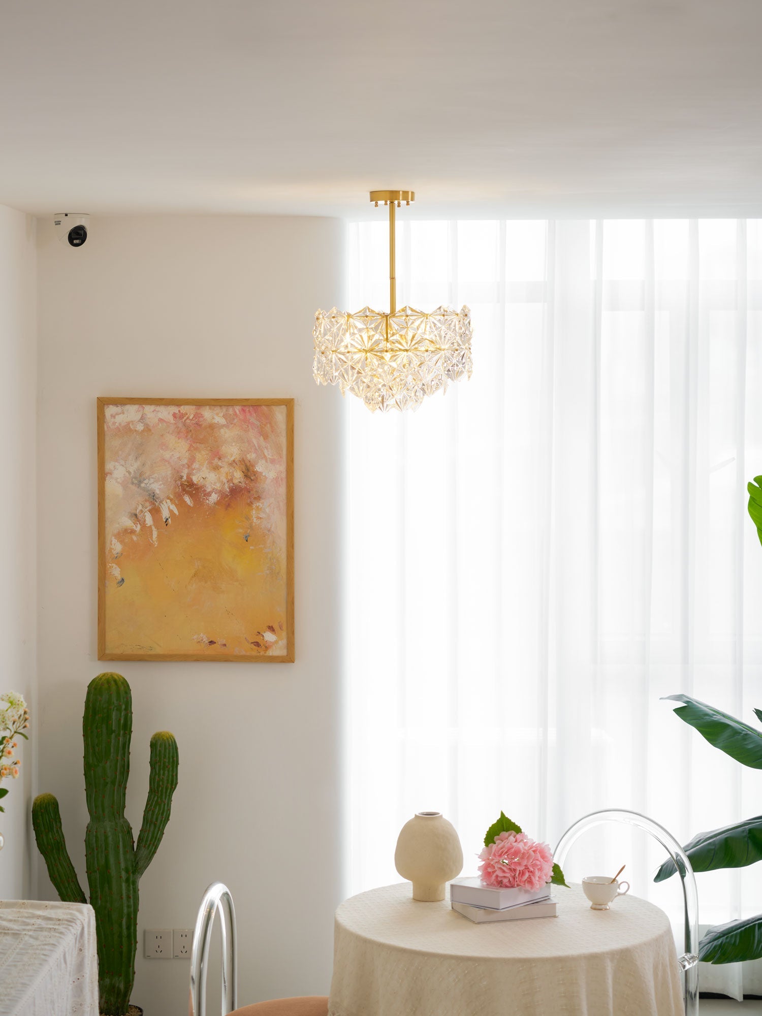 Snowflake Glass Chandelier - Blowlighting