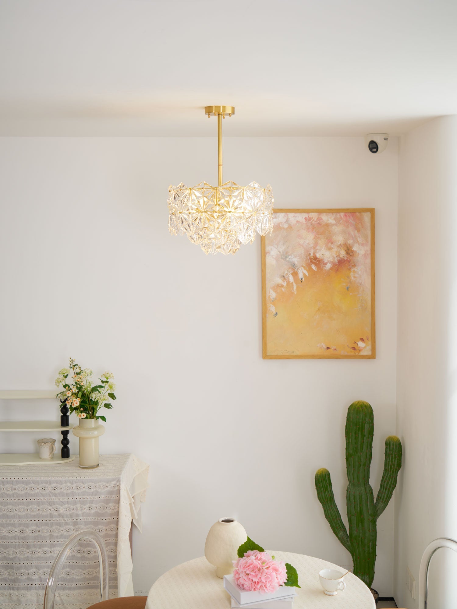 Snowflake Glass Chandelier - Blowlighting