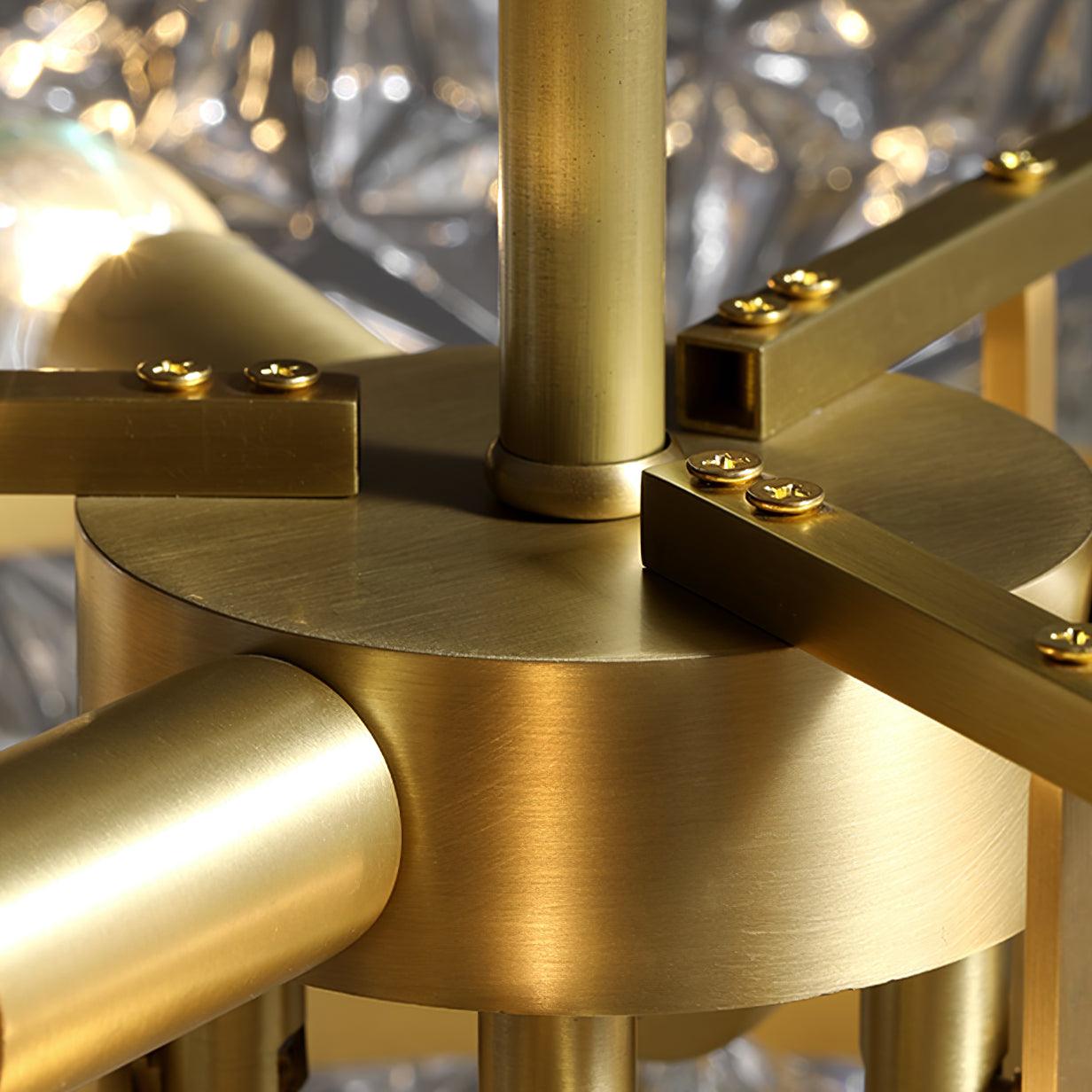 Snowflake Glass Chandelier - Blowlighting