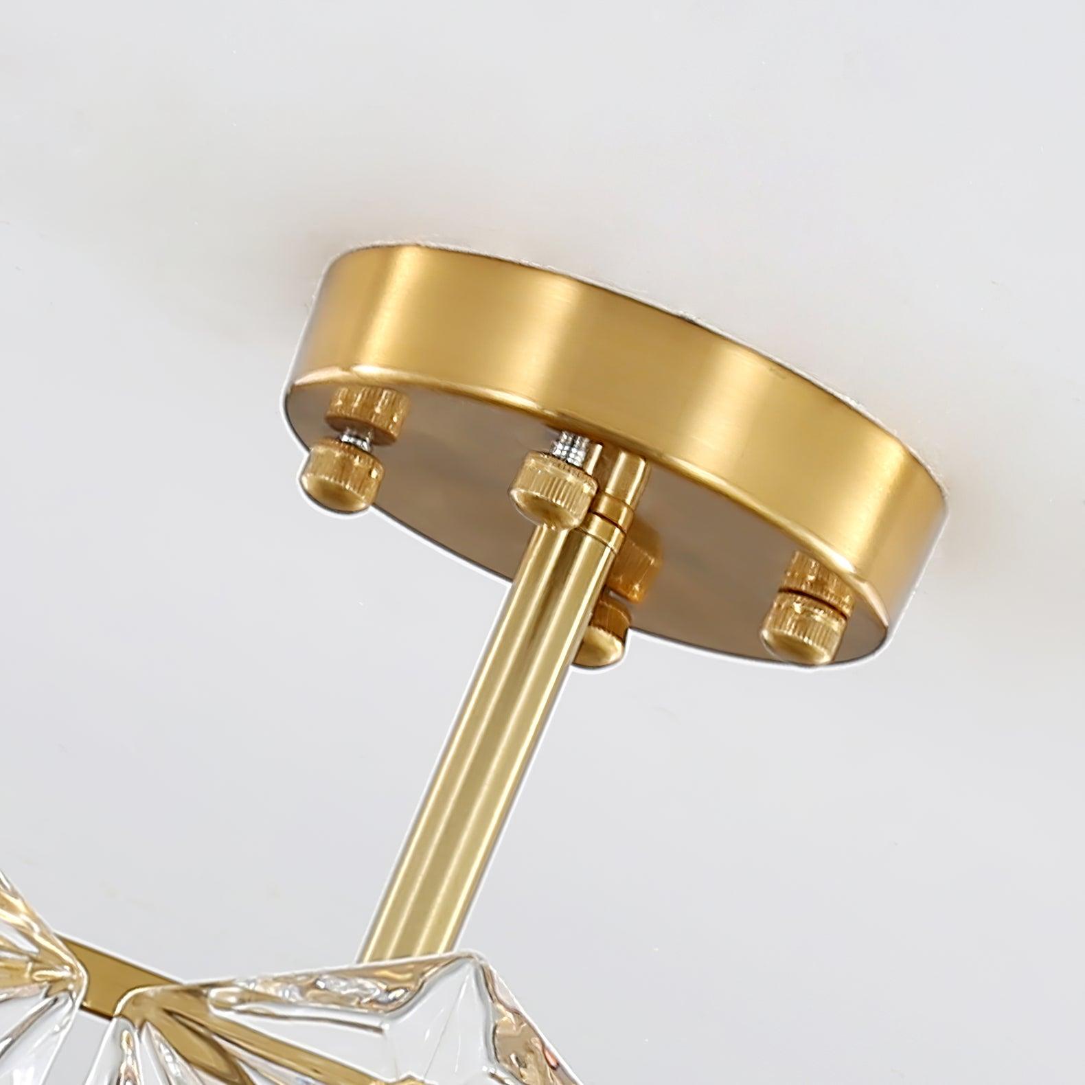 Snowflake Glass Chandelier - Blowlighting